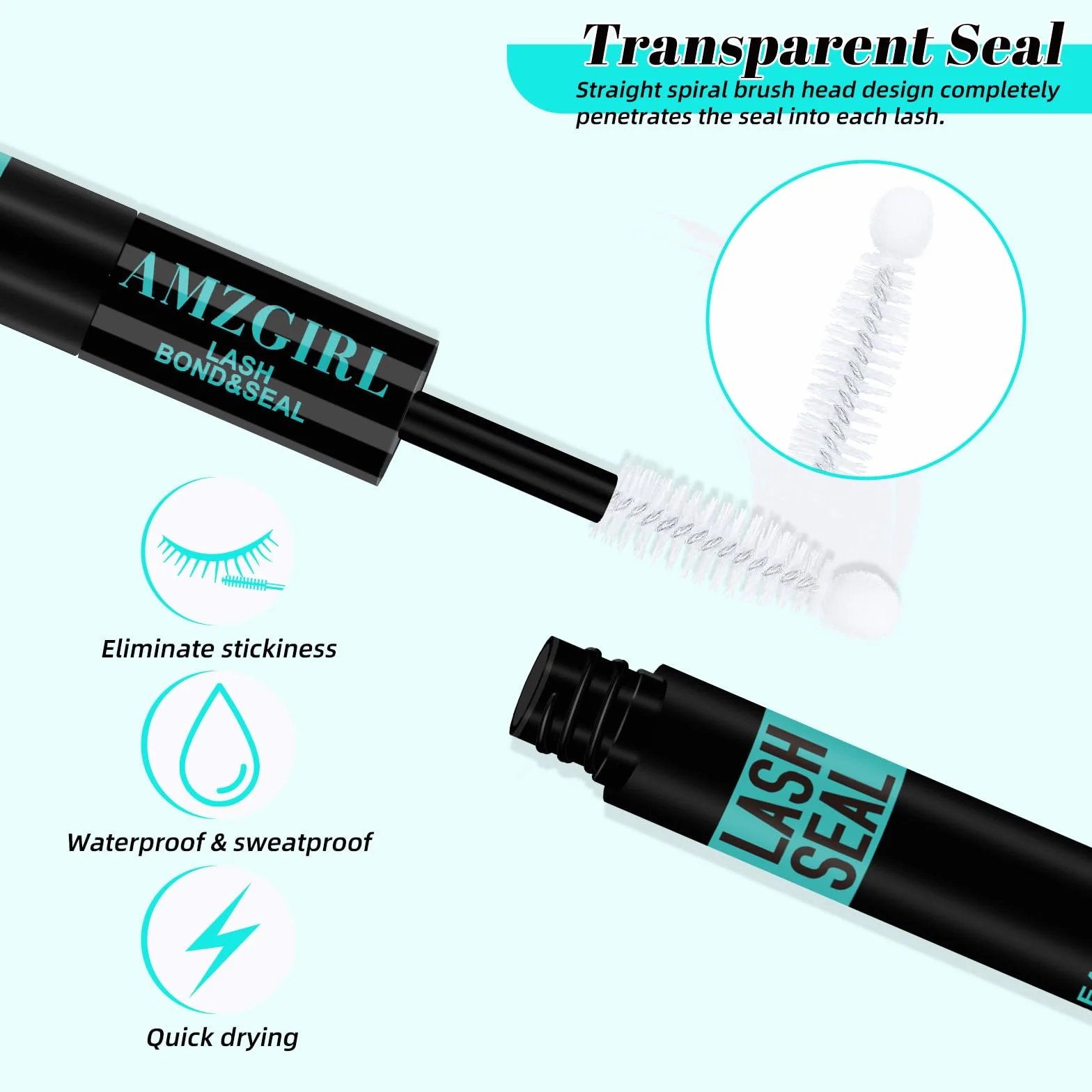 Colle pour Faisceau de Cils 10ml Lash Seal 2 in 1 DIY Colle et Scellement