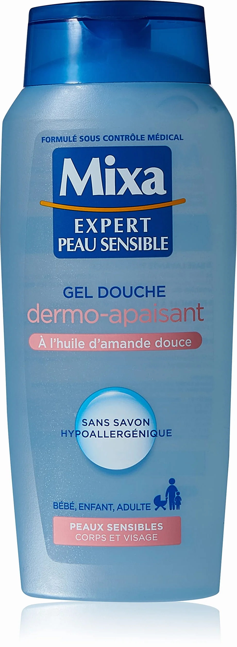 Mixa Gel Douche Dermo-Apaisant Huile d'Amande Douce 400 ml