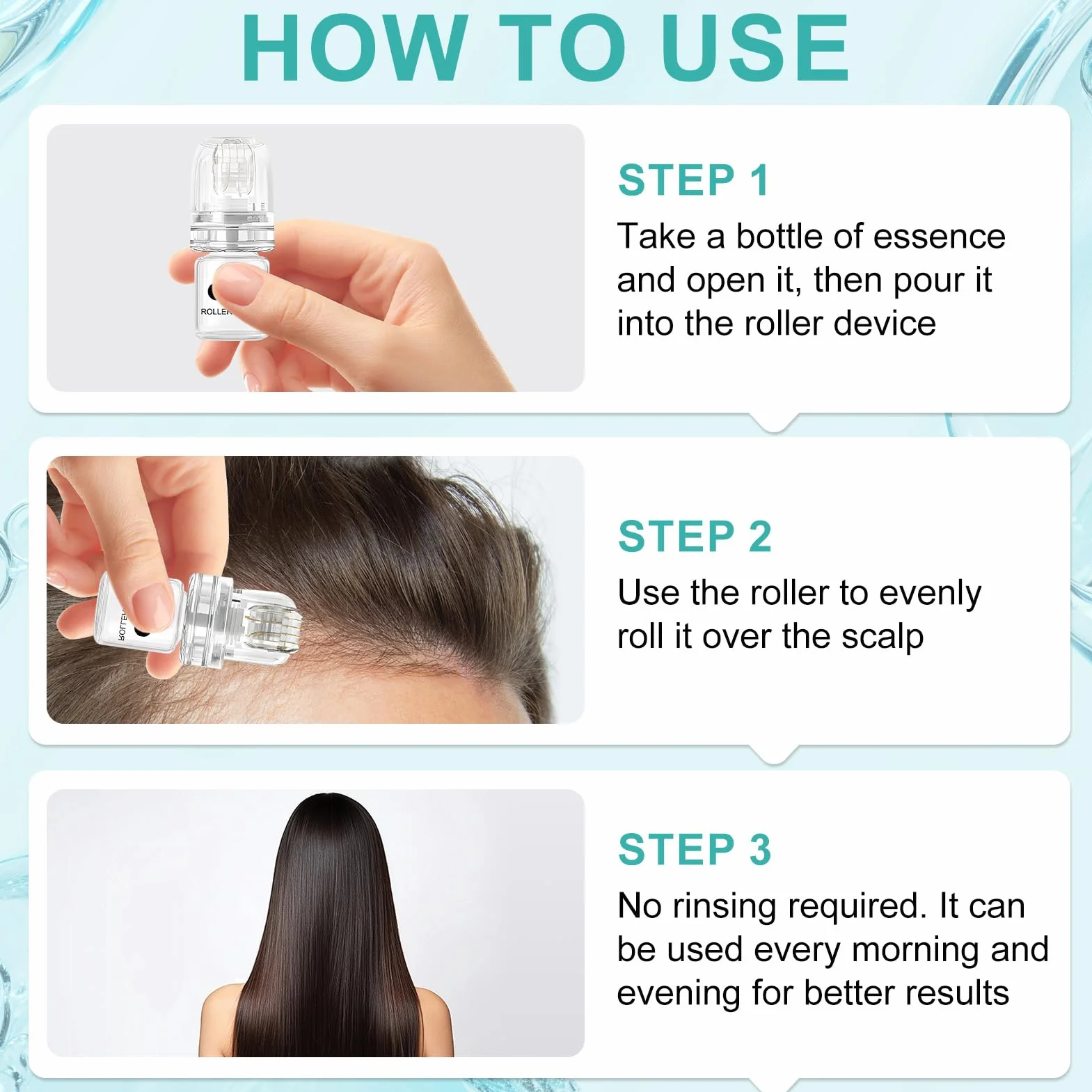 Alpha Infuse Hair Regrowth System, Système de Repousse des Cheveux, 5 ml x 6