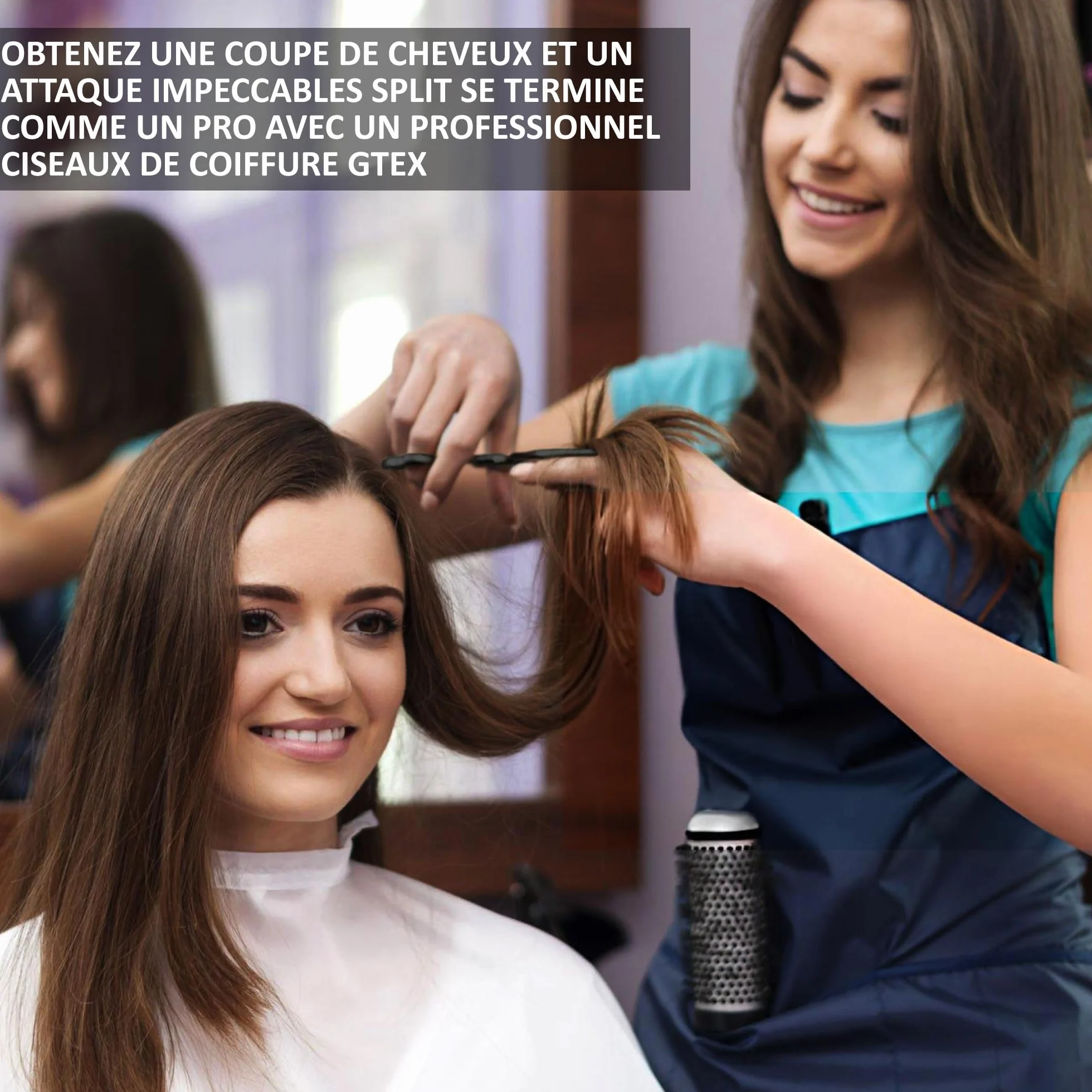 Ciseaux Coiffure Professionnel GTEX 6,5 Pouces Acier Inoxydable Haute Teneur en Carbone