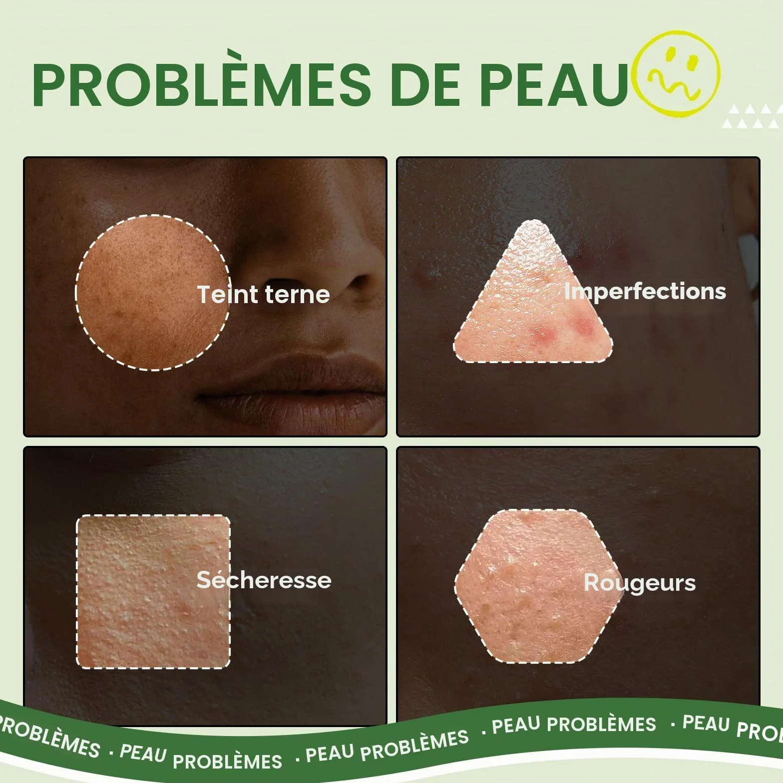 Coffret de soins visage aux fruits 14 pièces niacinamide céramides éclat hydratation