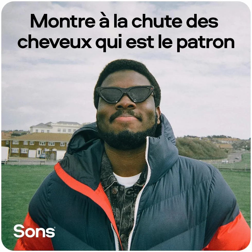 Sons Shampooing Anti-Chute Homme 200 ml avec Caféine Palmier Nain Contre l'Affinement des Cheveux