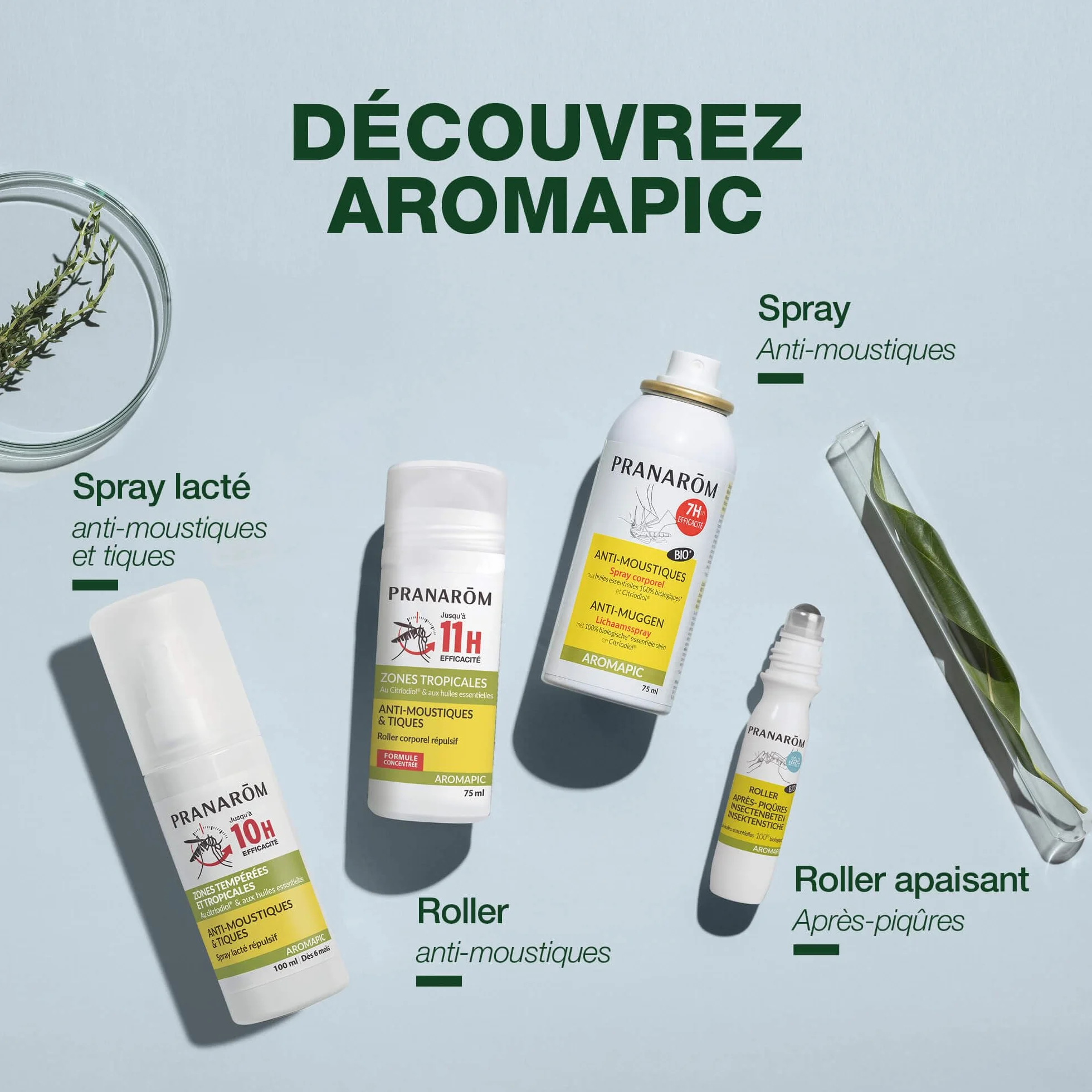 Pranarôm Gel crème Huiles Essentielles Anti-Démangaisons Bio Aromapic 40 mL