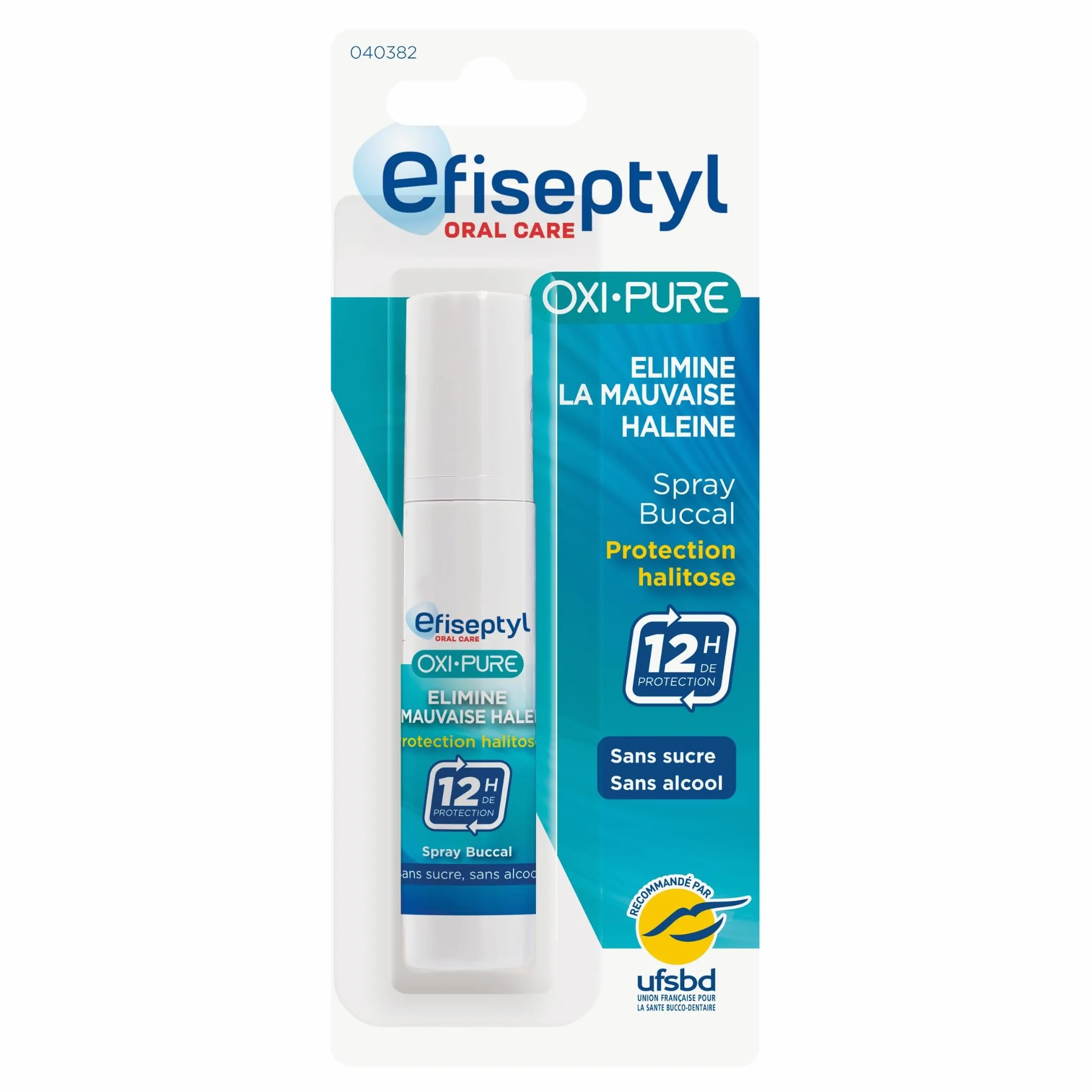 Efiseptyl Spray Buccal Protection Halitose Oxi-Pure Haleine Fraîche 12h 9 ml