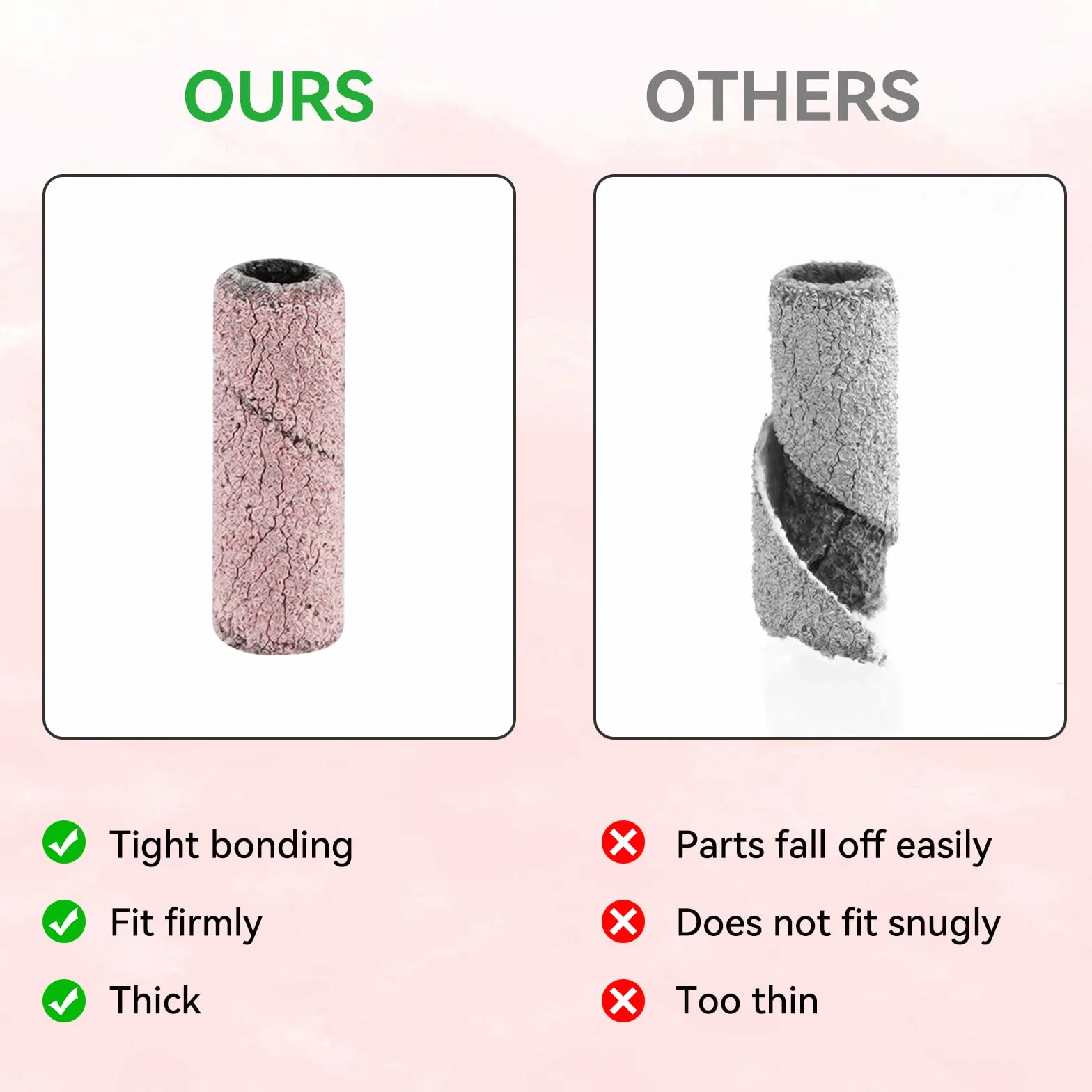 Embouts Ponceuse Manchons #240 Ongles Bandes de Ponçage Professionnelles 100 Pièces pour Perceuse à Ongles Manucure Pédicure