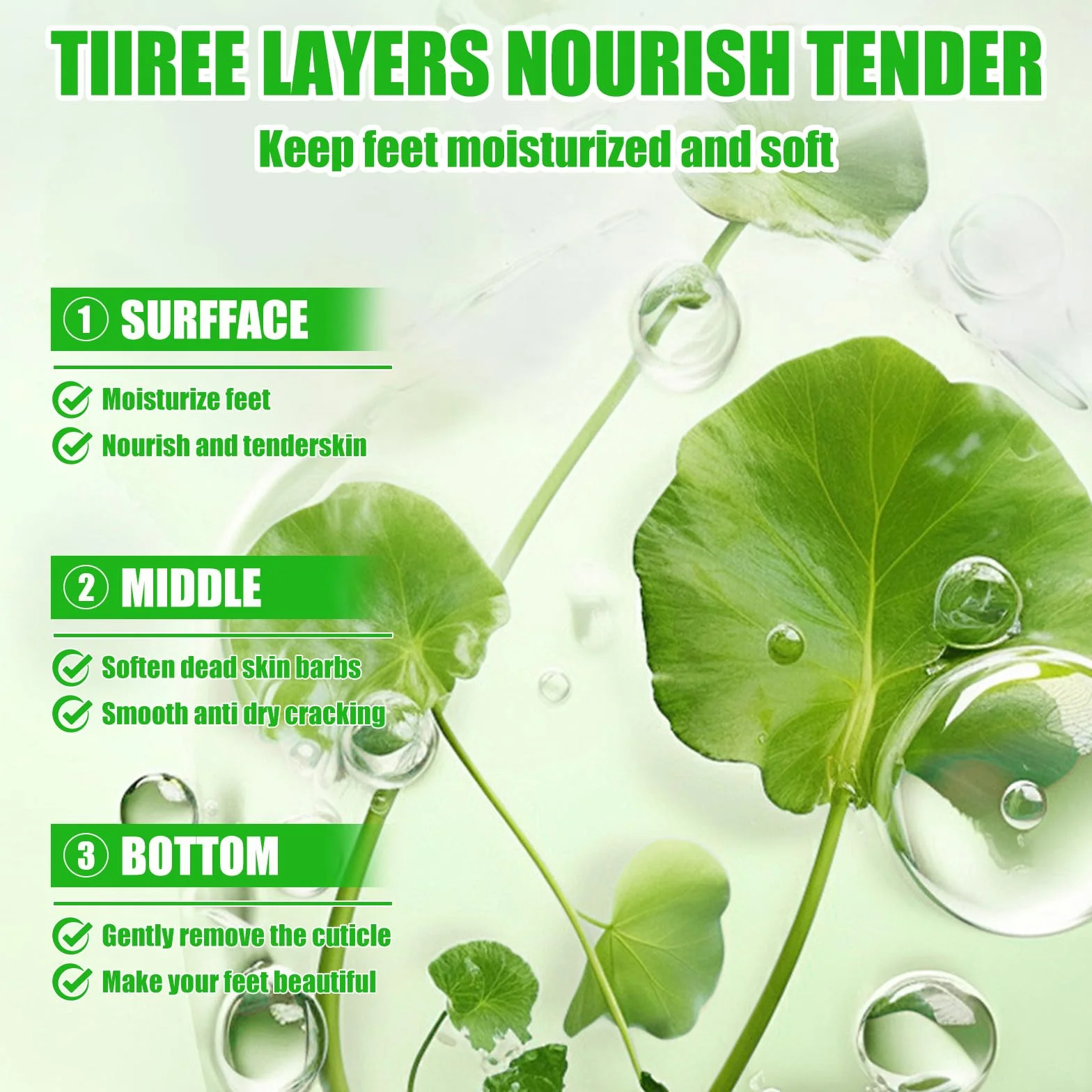 Masque Pieds Hydratant Chaussettes Centella Asiatica Soin Pieds Adoucissant Peeling Doux Talons Secs Fendillés