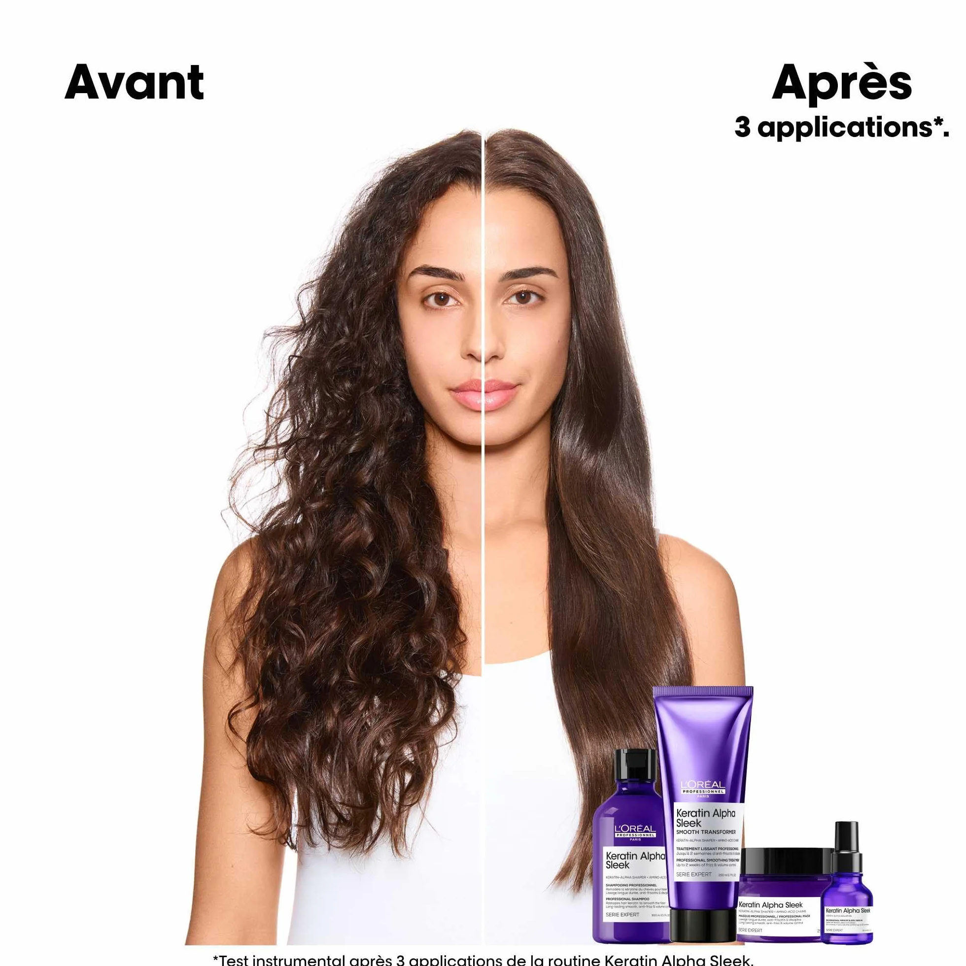 L'OREAL PROFESSIONNEL Masque Cheveux Disciplinant Keratin Alpha Sleek 250 ml