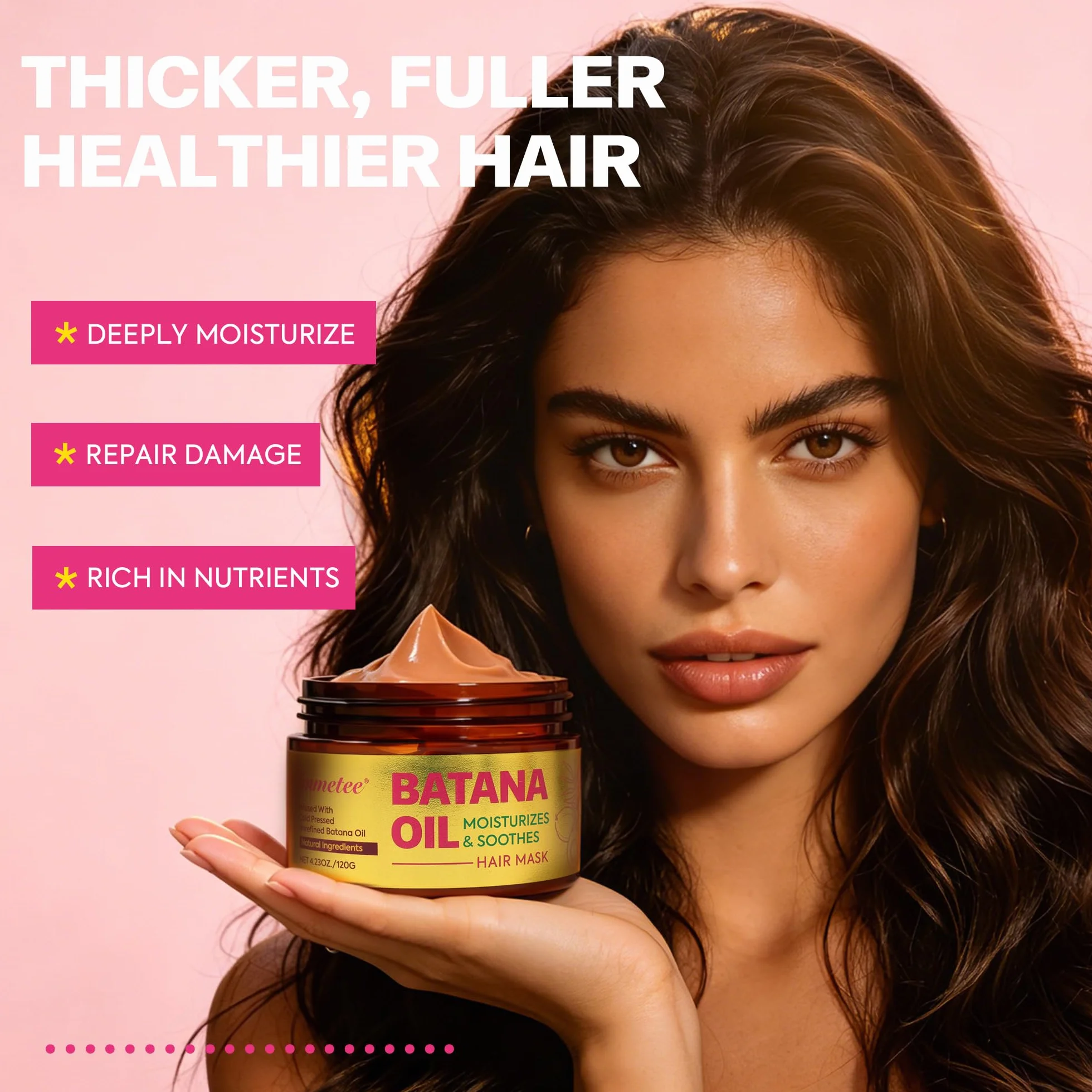 Kit huiles Batana immetee, Masque capillaire Batanas, Soin cuir chevelu cheveux secs crépus, Huile nourrissante profondeur cheveux secs colorés