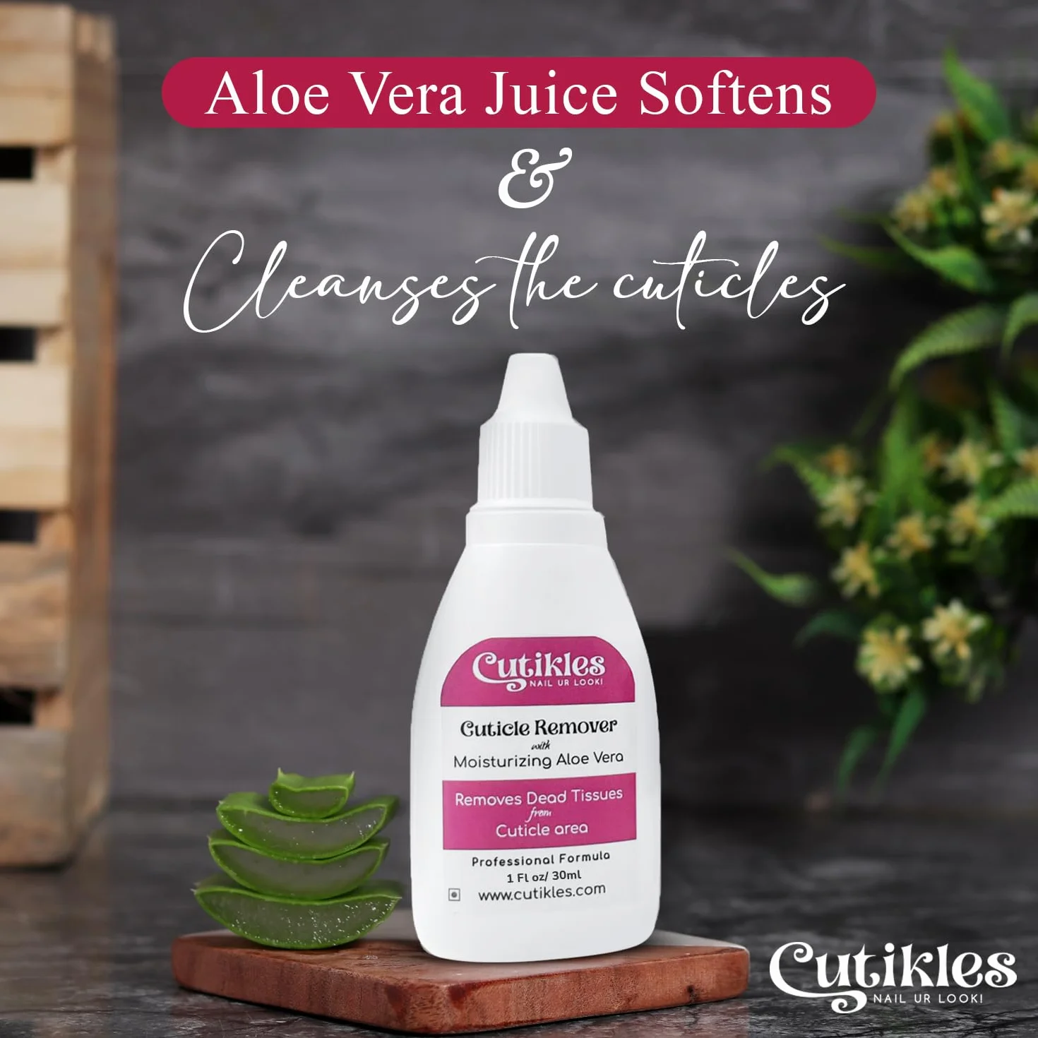 Détachant cuticules à l'aloe vera hydratant 30 ml