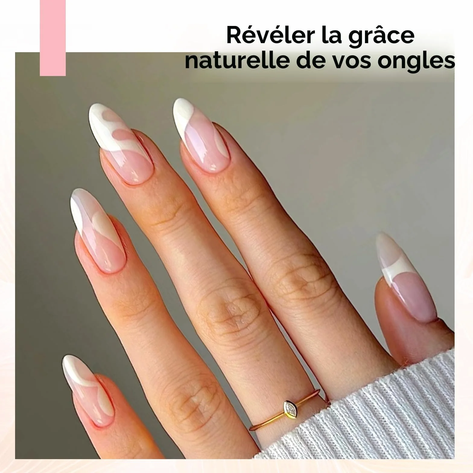 TOMICCA Vernis Semi Permanent Kit 4 Couleurs Transparent Nude Pink Blanc Laiteux Vernis à Ongles Gel UV 8ml