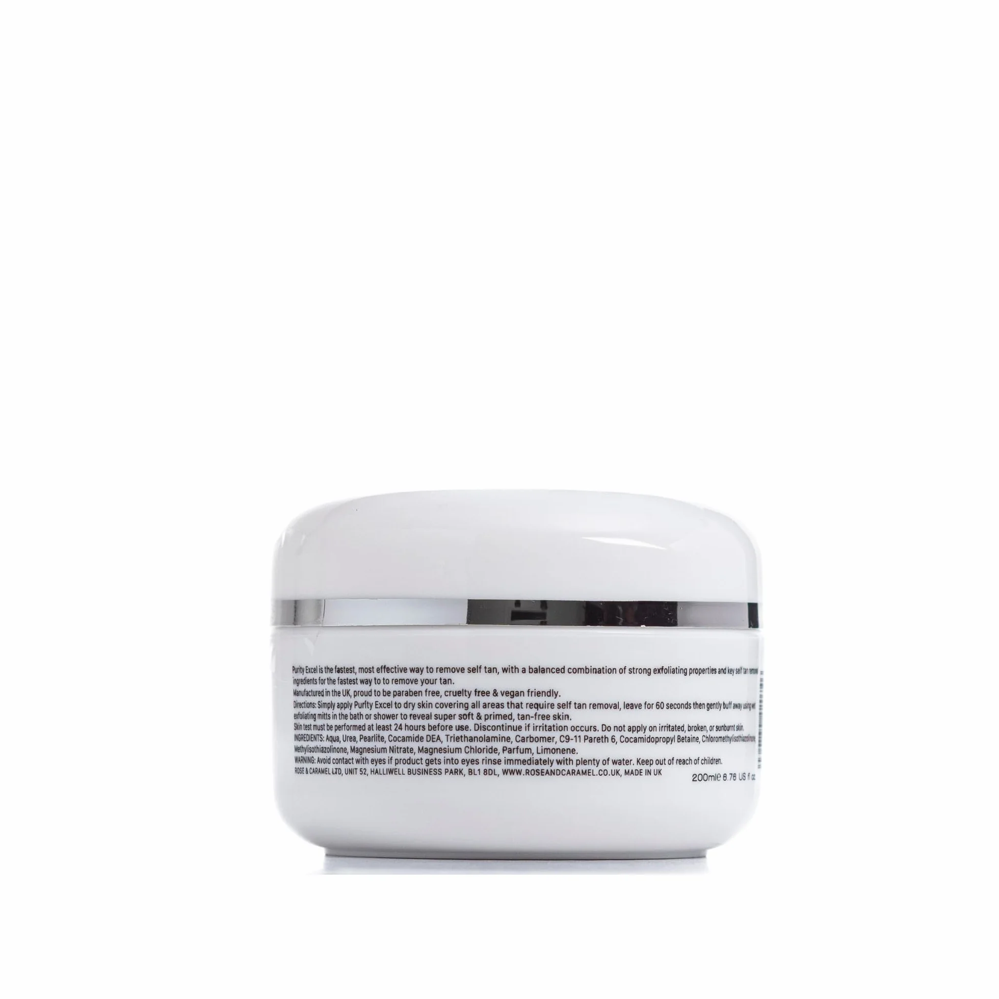 Purity Excel Effaceur d’autobronzant rapide 60 secondes - Exfoliant pour retirer l’autobronzant 200 ml