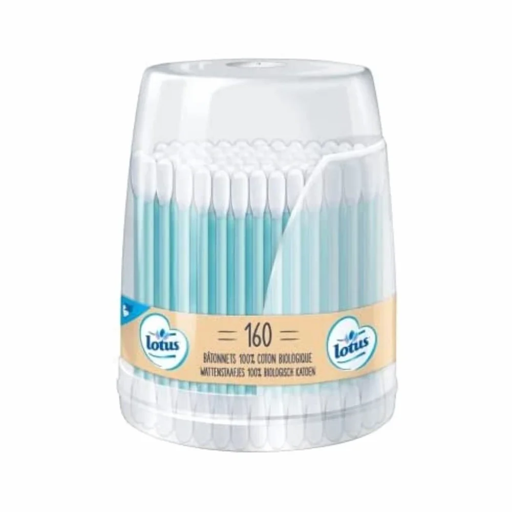 Lotus CotonTiges en Papier et Coton Bio 120g