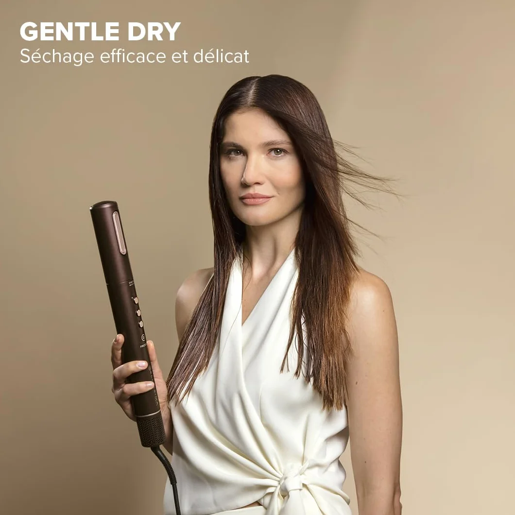 Bellissima Brosse Soufflante Styler Prodigy 1200W - Technologie Coanda - Boucles, Ondulations, Volume - 3 Températures - 6 Accessoires