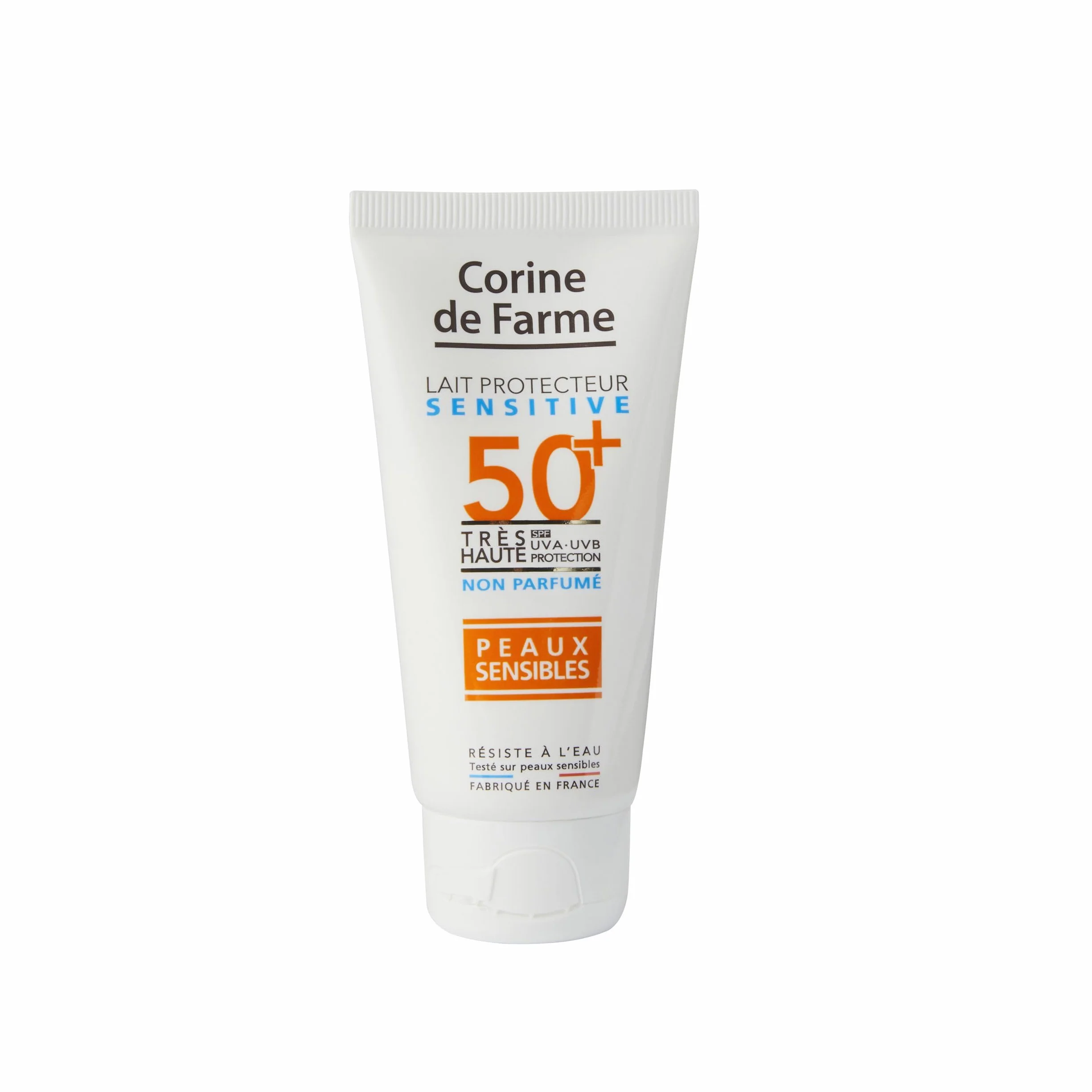 Corine de Farme Lait Protecteur Sensitive SPF50+ Très Haute Protection UVA UVB Peaux Sensibles 50 ml