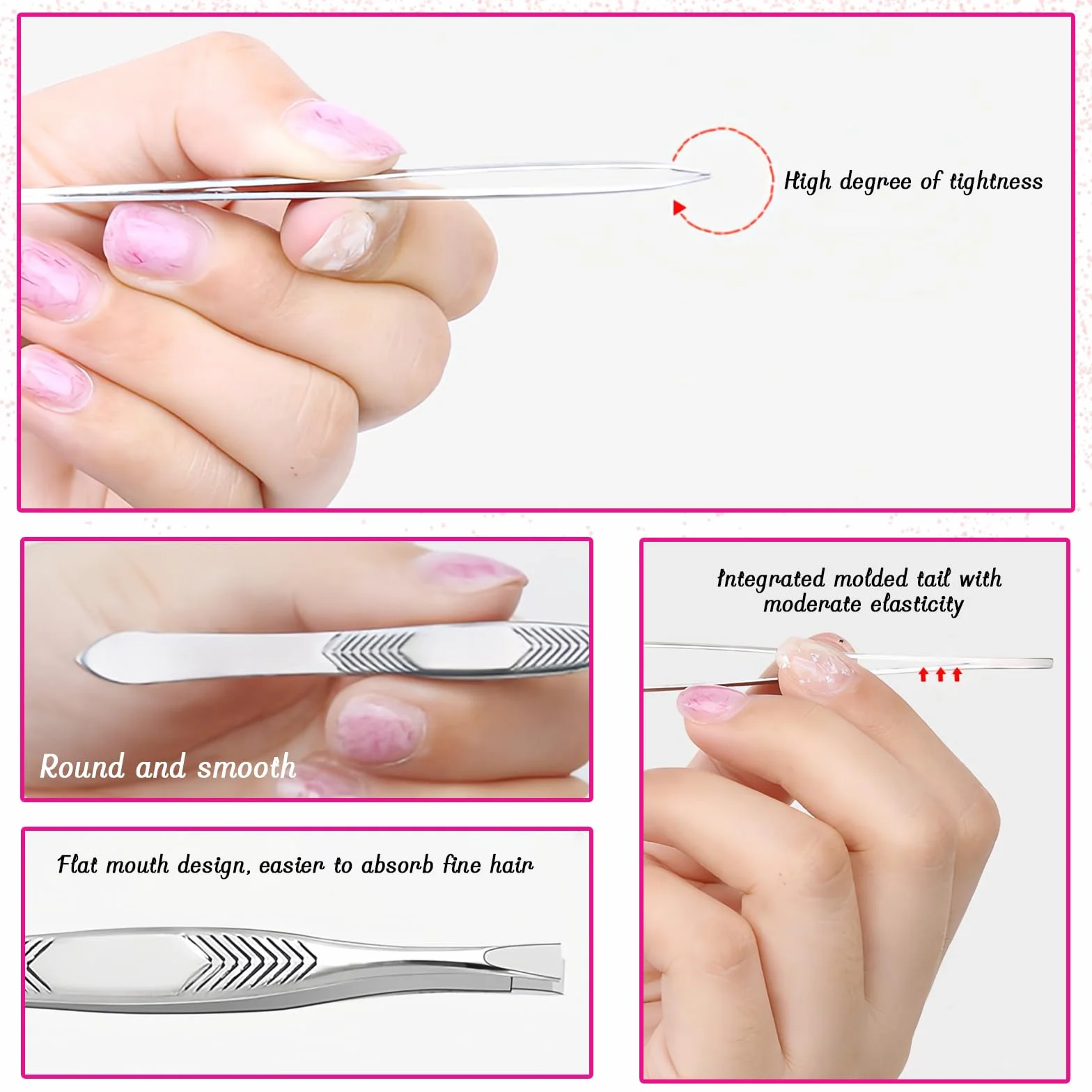 Miroir à Main Professionnel Portable Rond avec Poignée pour Maquillage Voyage