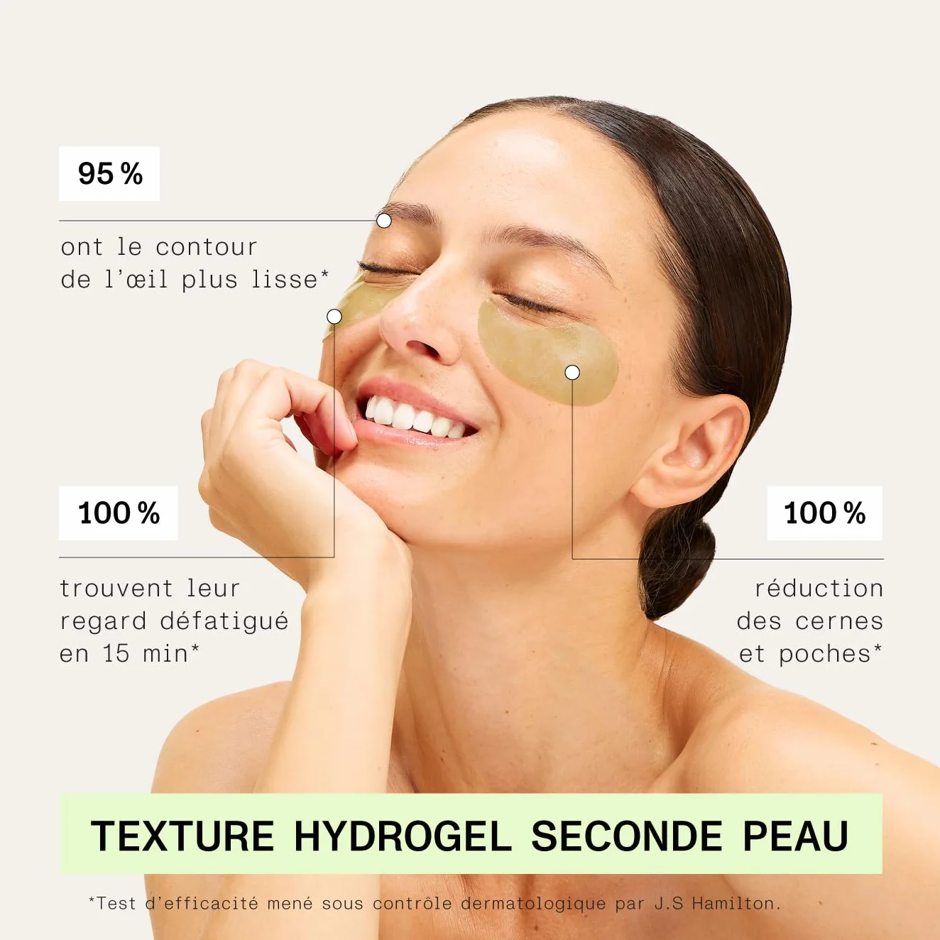 Patchs Anti-Cernes Aloe Vera Collagène Marin 30 Paires Hydratants Contour des Yeux Réduire Cernes Poches Fatigue