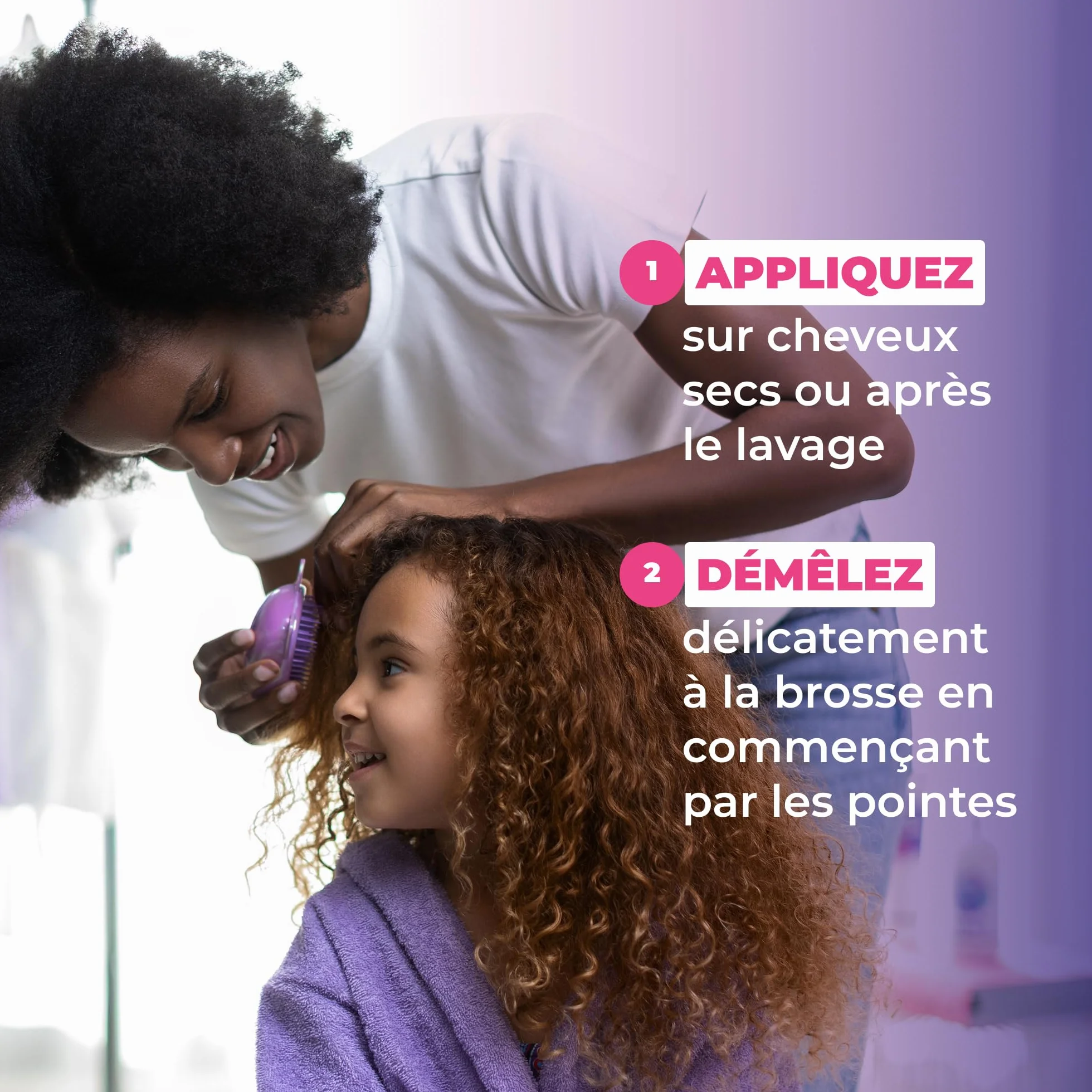 Les Secrets de Loly Bubble Kurl Spray démêlant enfant 250 ml Cheveux bouclés frisés crépus