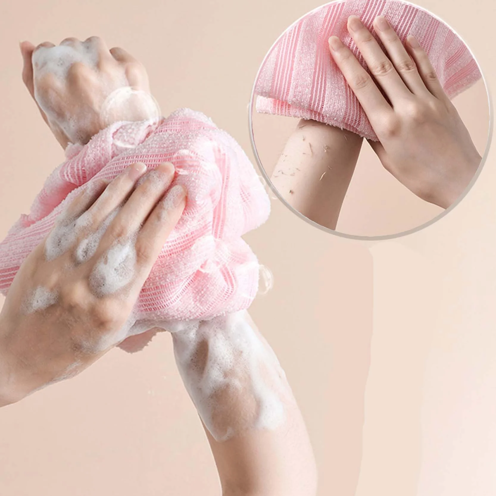 Serviette De Douche Exfoliante Ecovia 4PCS