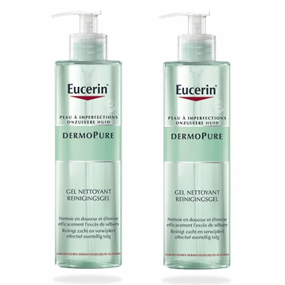 Eucerin DermoPure Gel Nettoyant Lot de 2 x 400 ml