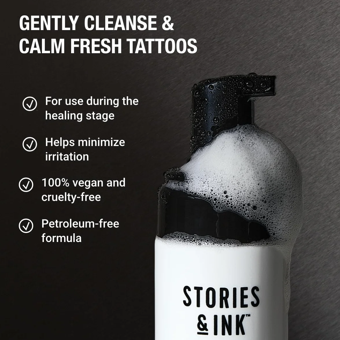 Stories & Ink Tattoo Aftercare Foam Cleanser Nettoyant moussant soins post-tatouage