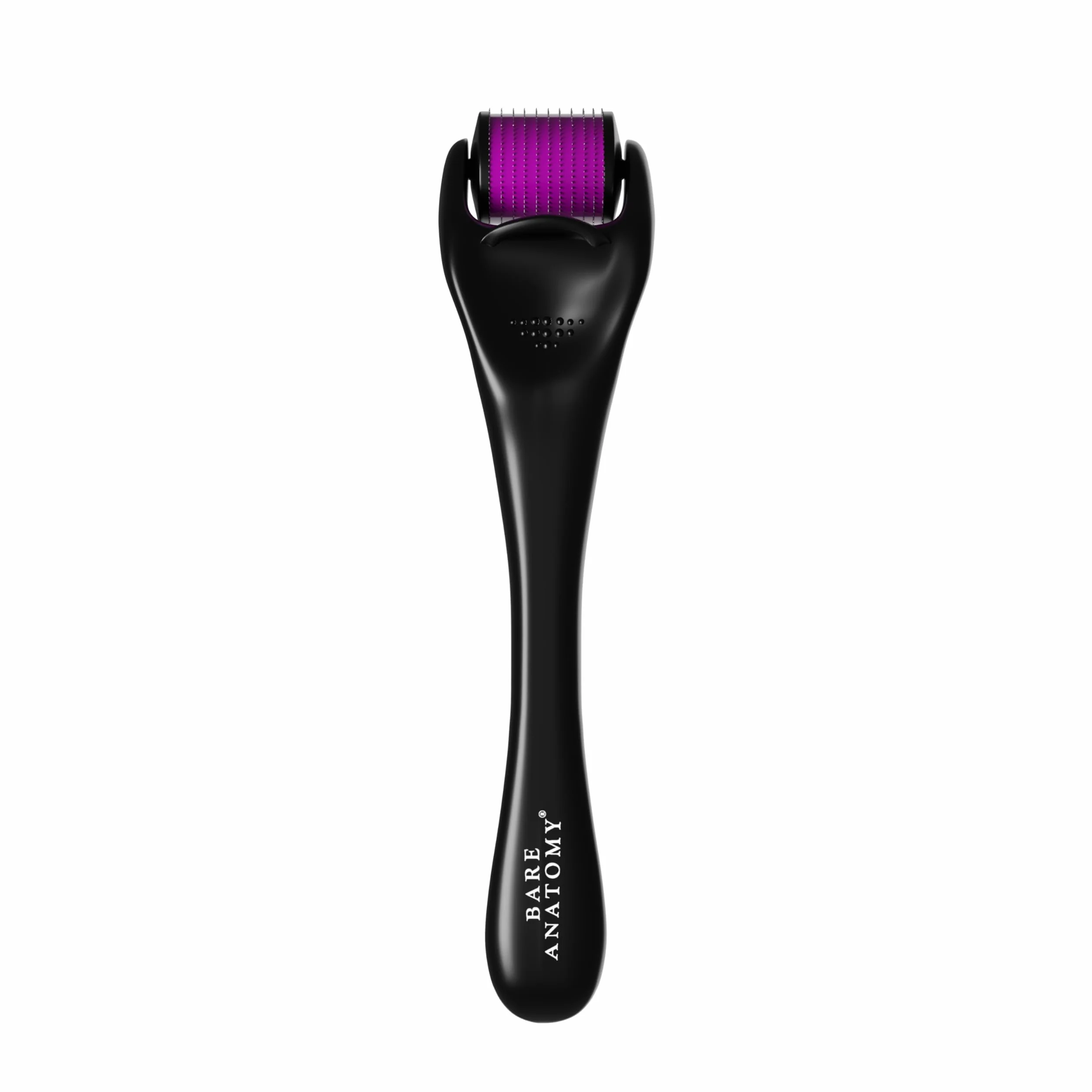 Bare Anatomy Derma Roller pour la pousse des cheveux | 0,25 mm avec 540 micro-aiguilles en titane | Stimule les follicules pileux et améliore la circulation du cuir chevelu