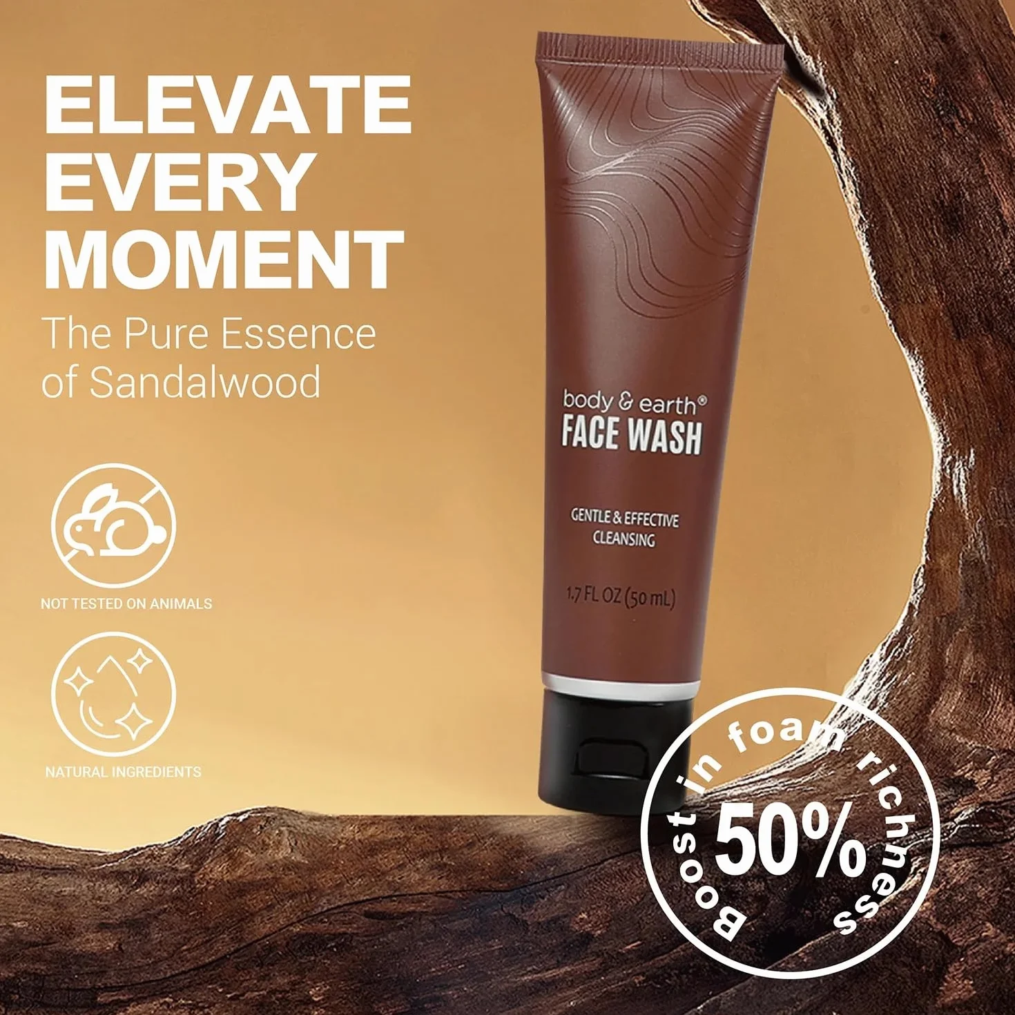 Coffret Cadeau Soin Homme 8 Pièces Gel Douche Bain Moussant Gommage Nettoyant Visage Sel de Bain Lotion Corporelle Parfum Bois de Santal