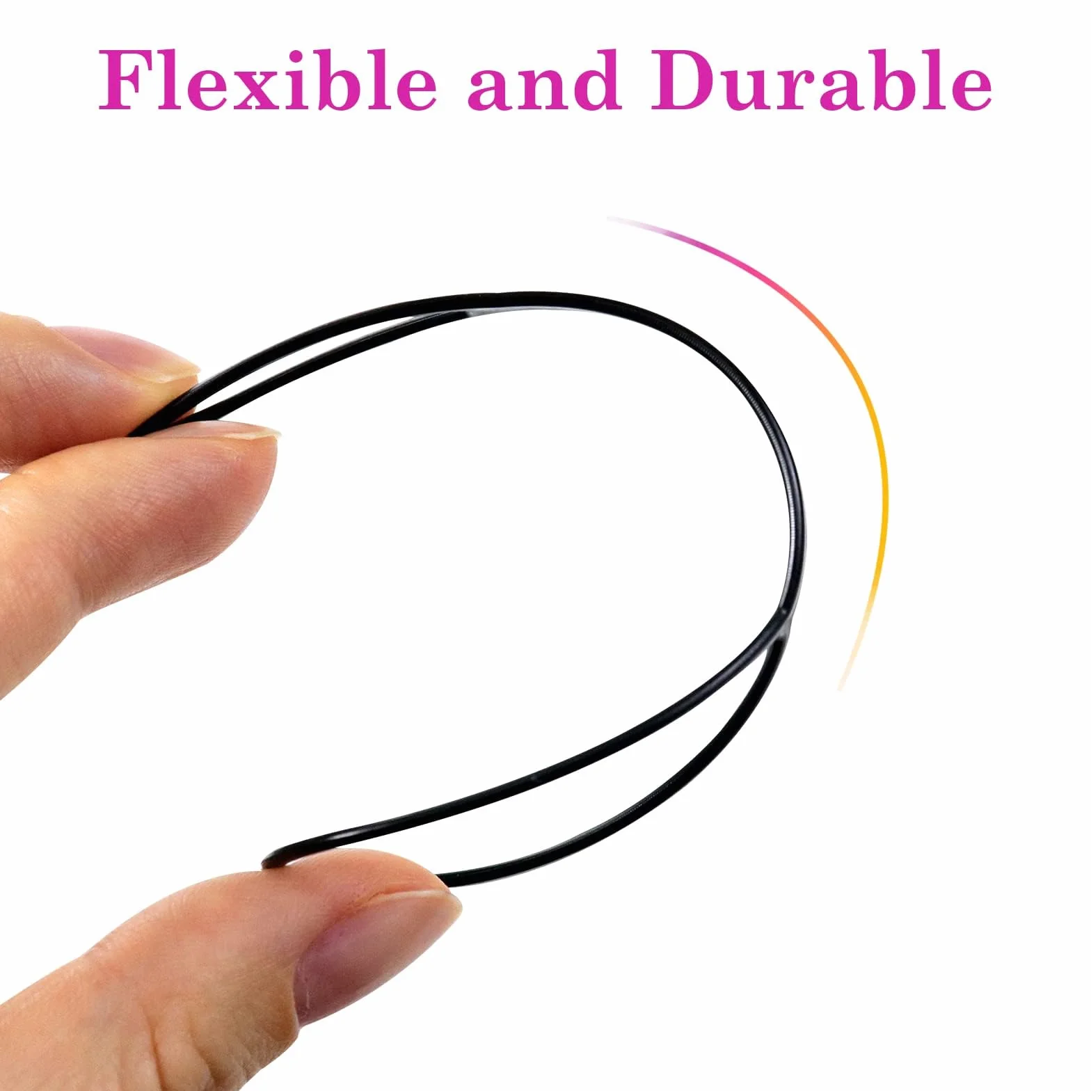 Sularpek Outil de Queue de Cheveux, 2pcs Tresse Coiffure Accessoires pour Femmes et Filles Noir