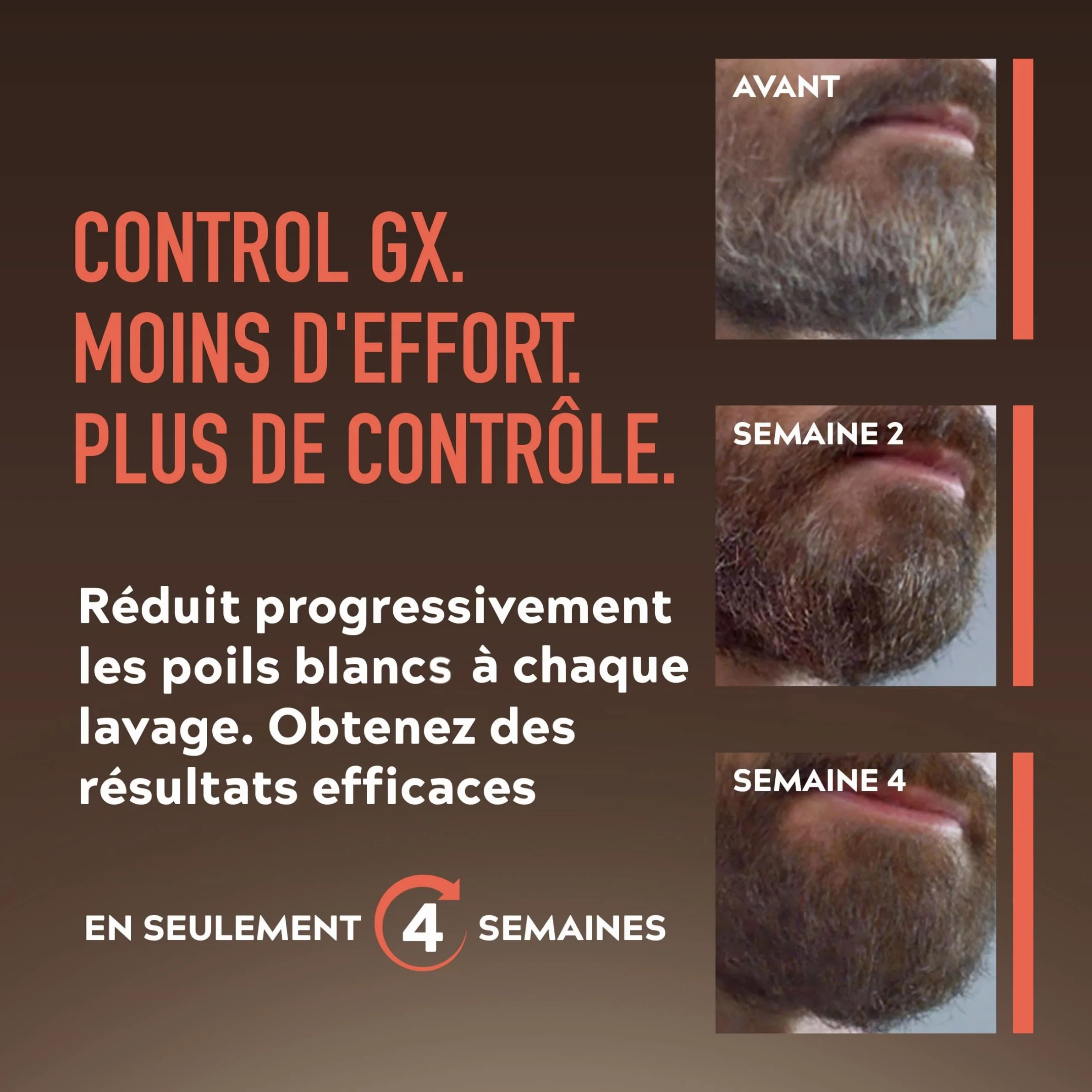 Just For Men Control GX Shampooing colorant barbe 118 ml