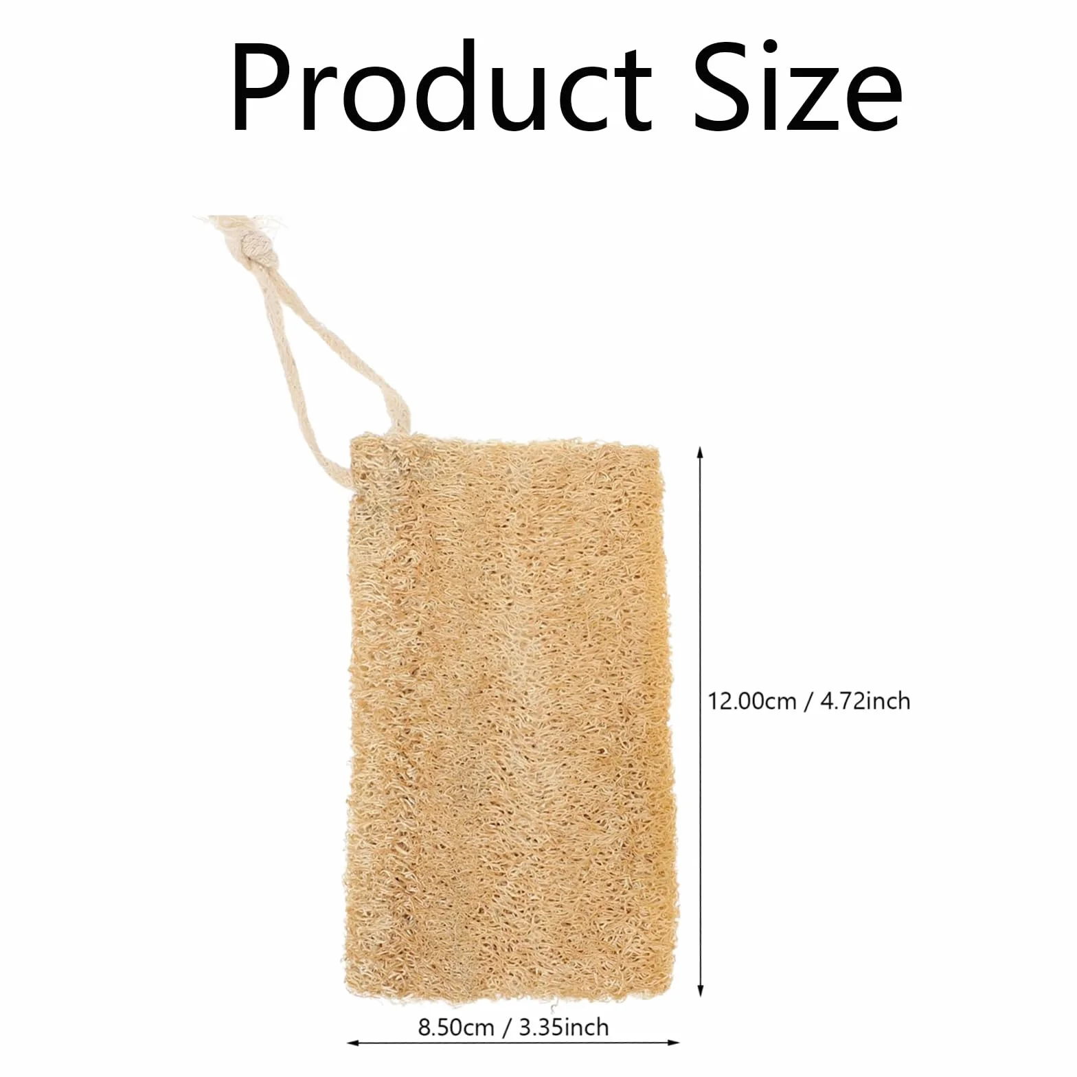 Lot de 2 éponges exfoliantes naturelles cuisine salle de bain compressées