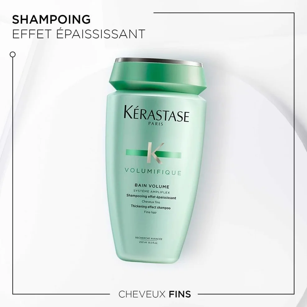 Kérastase, Résistance, Shampoing Volumateur, Pour Cheveux Fins & Plats, Bain Volumifique, 250 ml