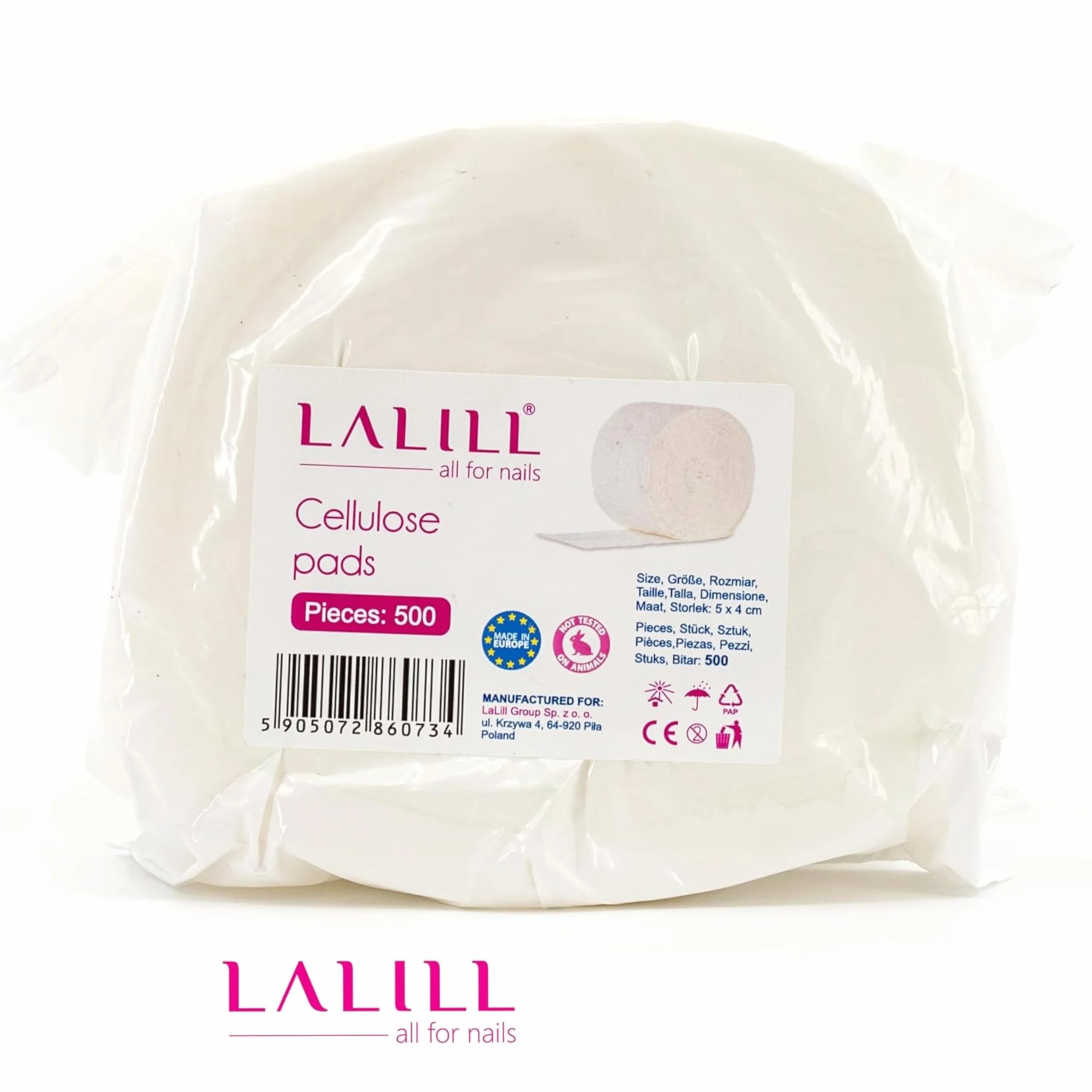 LALILL Tampons non pelucheux Aceton Remover Lingettes Nageldesign cellulose sans peluches