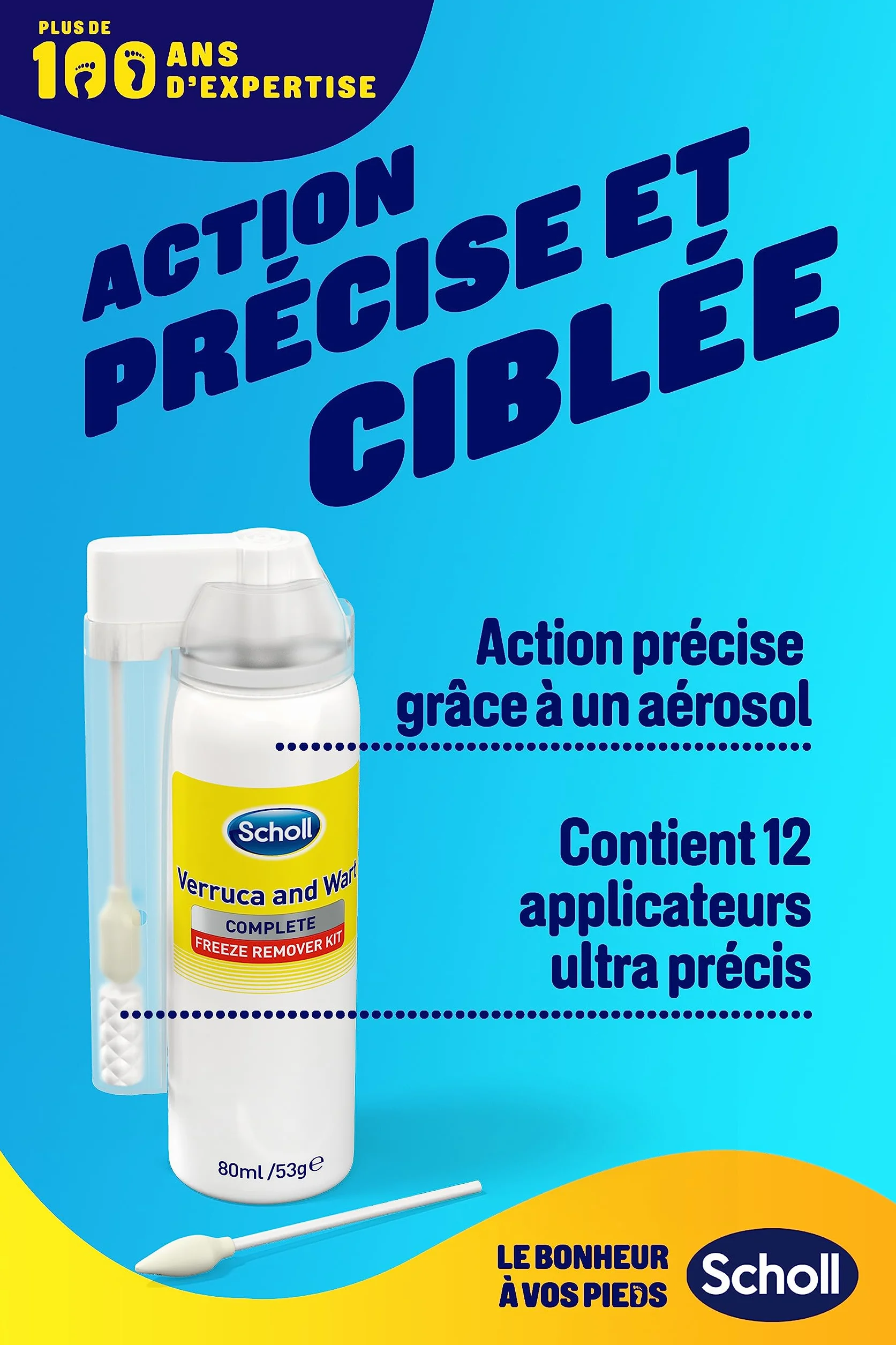Scholl Traitement Verrues Pieds Mains Cryothérapie Précise Rapide Résultats Première Utilisation Enfants 4 Ans Adultes Action Efficace Méthode Givrante
