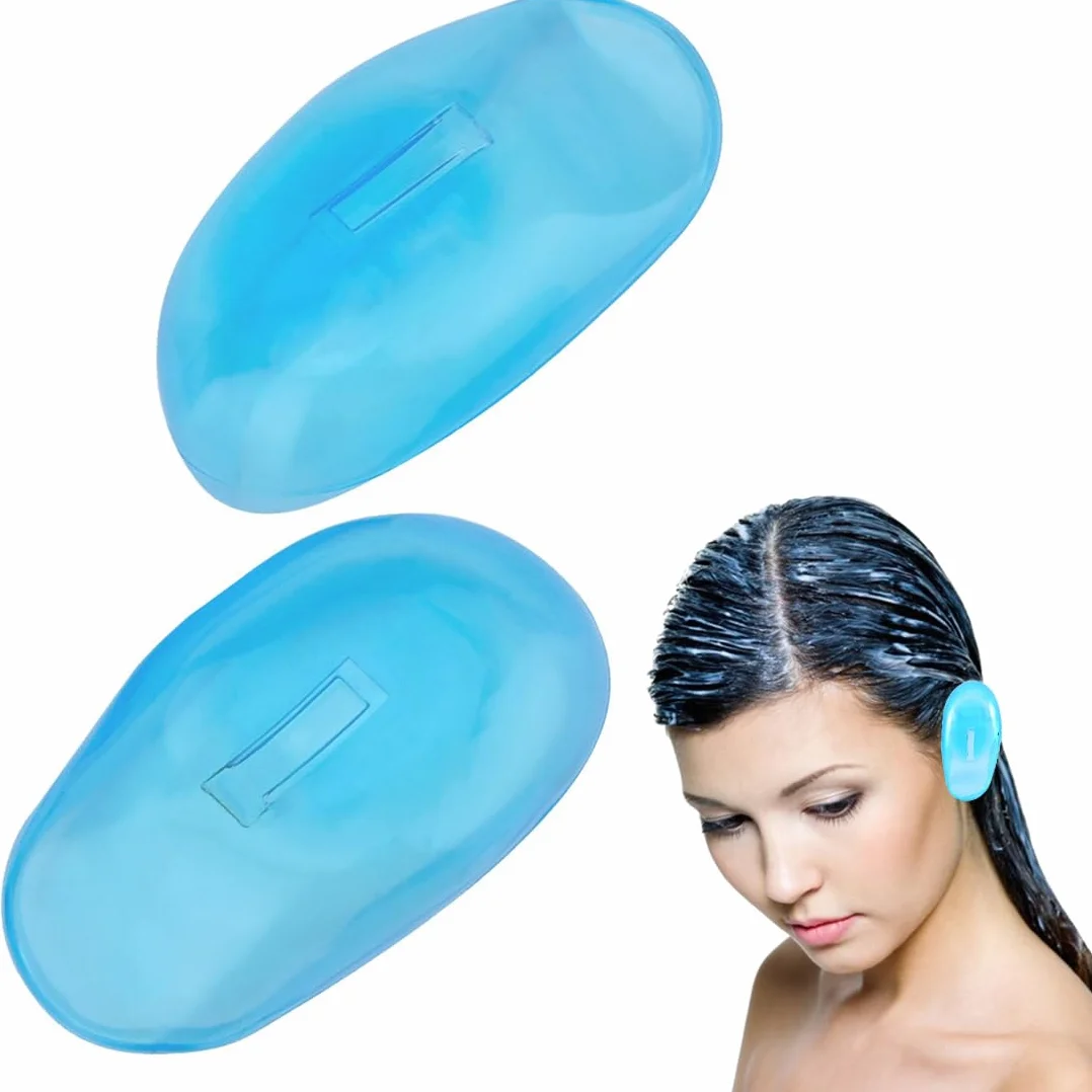 Cache-Oreilles pour Coiffure en Plastique imperméables, Protection Oreille Teinture Cheveux Douche