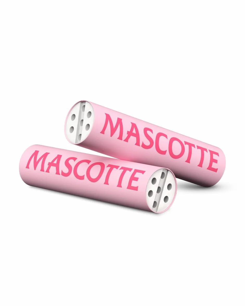 Mascotte Filtres à Charbon Actif 6 mm Lot de 50 avec Embout Céramique Filtre à Rouler 27 mm