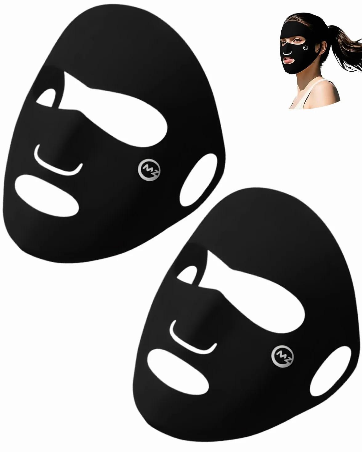 Masque Anti-Pollution UPF50+ UV Lot de 2 Respirant Lavable Cyclisme Randonnée