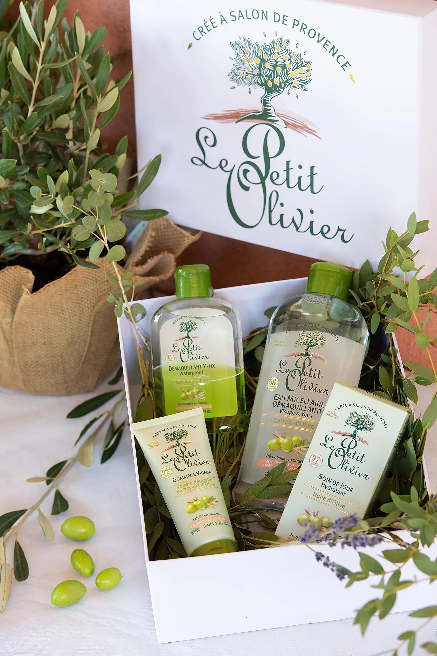 LE PETIT OLIVIER Gommage Visage Poudre Naturelle Noyaux d'Olive Exfolie Lisse Peaux Normales Sèches 75 ml