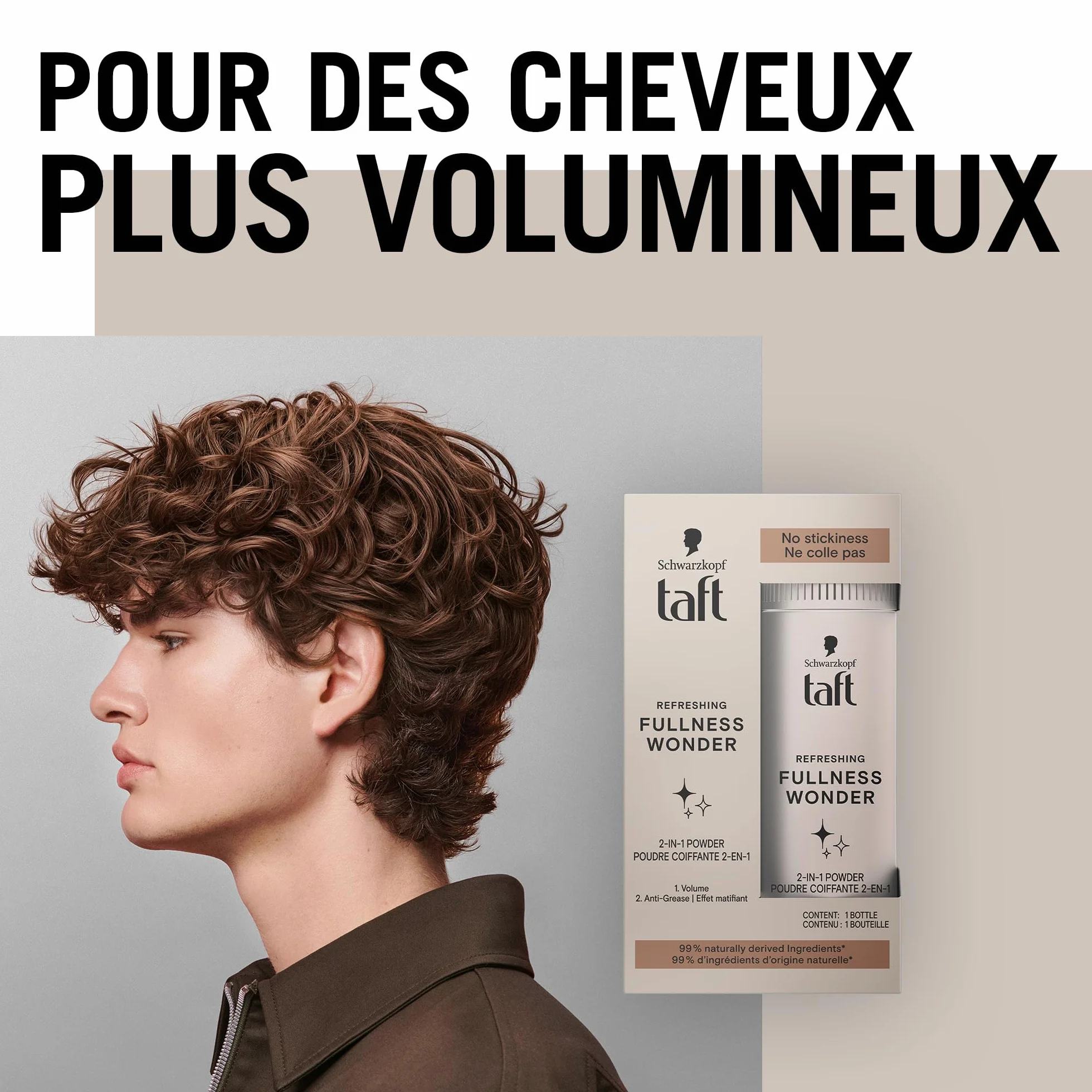 Schwarzkopf Taft Poudre Coiffante 2 en 1 Volume Instantane Anti Sebum Matifiant 10g