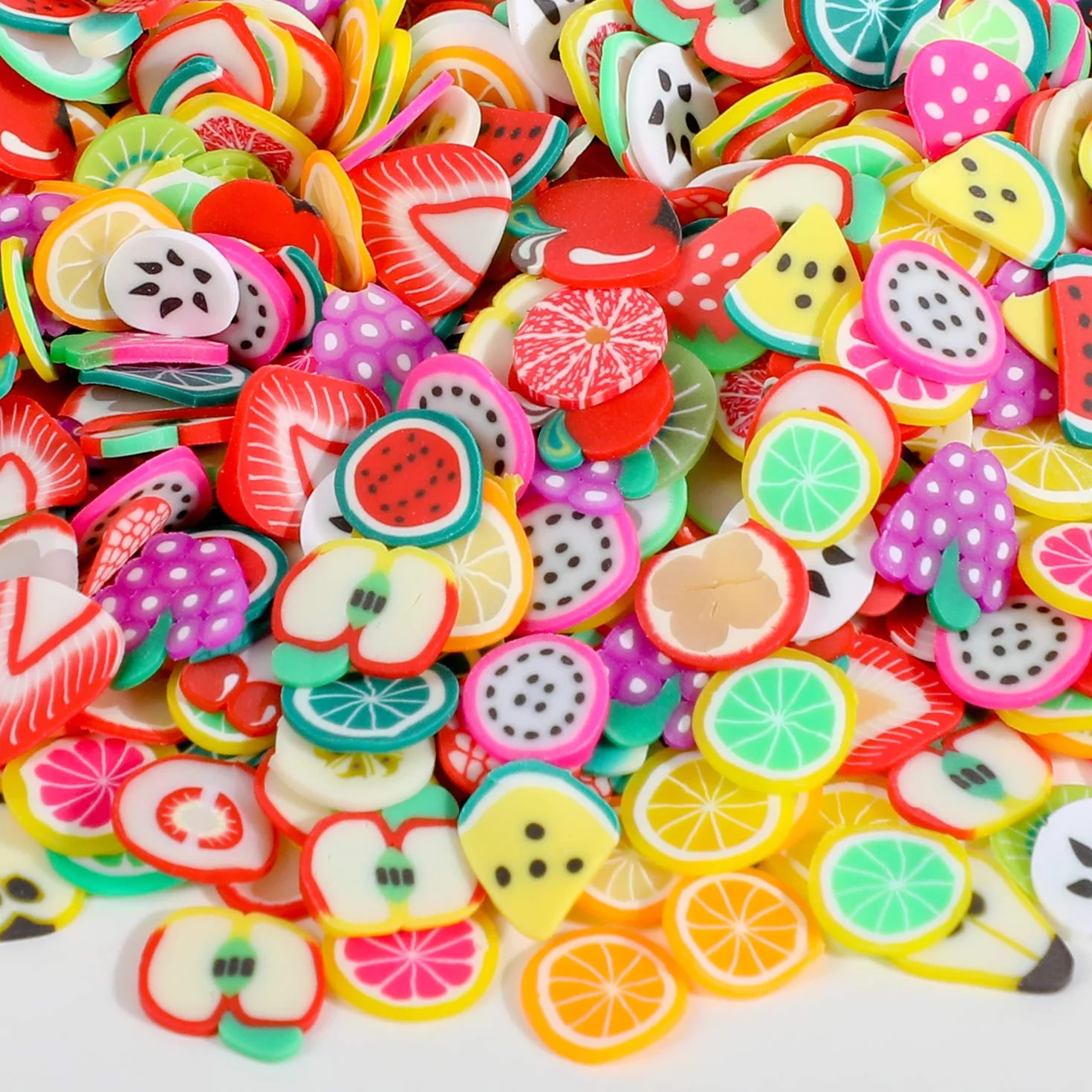 3000 Pièces Fruits Ongles Autocollants 3D Mignonne pour Ongles Décorations