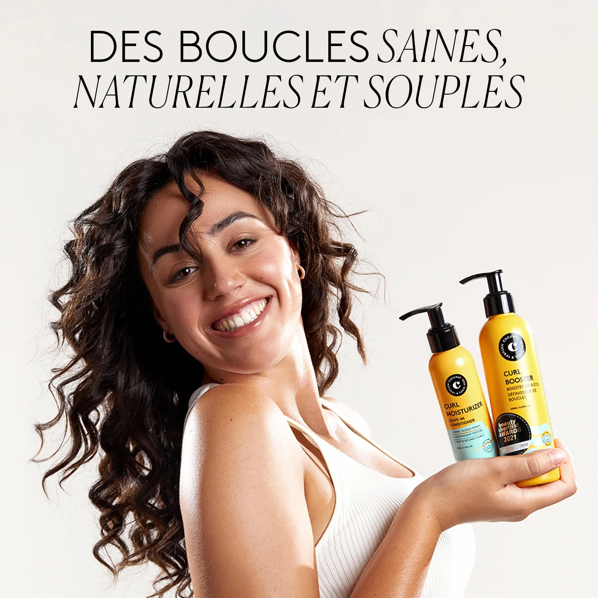 COCUNAT Pack Méthode Curly + Happy Hair Définit et Renforce ta Crinière | Après-shampoing Leave-In + Gel Définisseur + Vitamines Anti-Chute. Définit, hydrate et renforce ta crinière bouclée.
