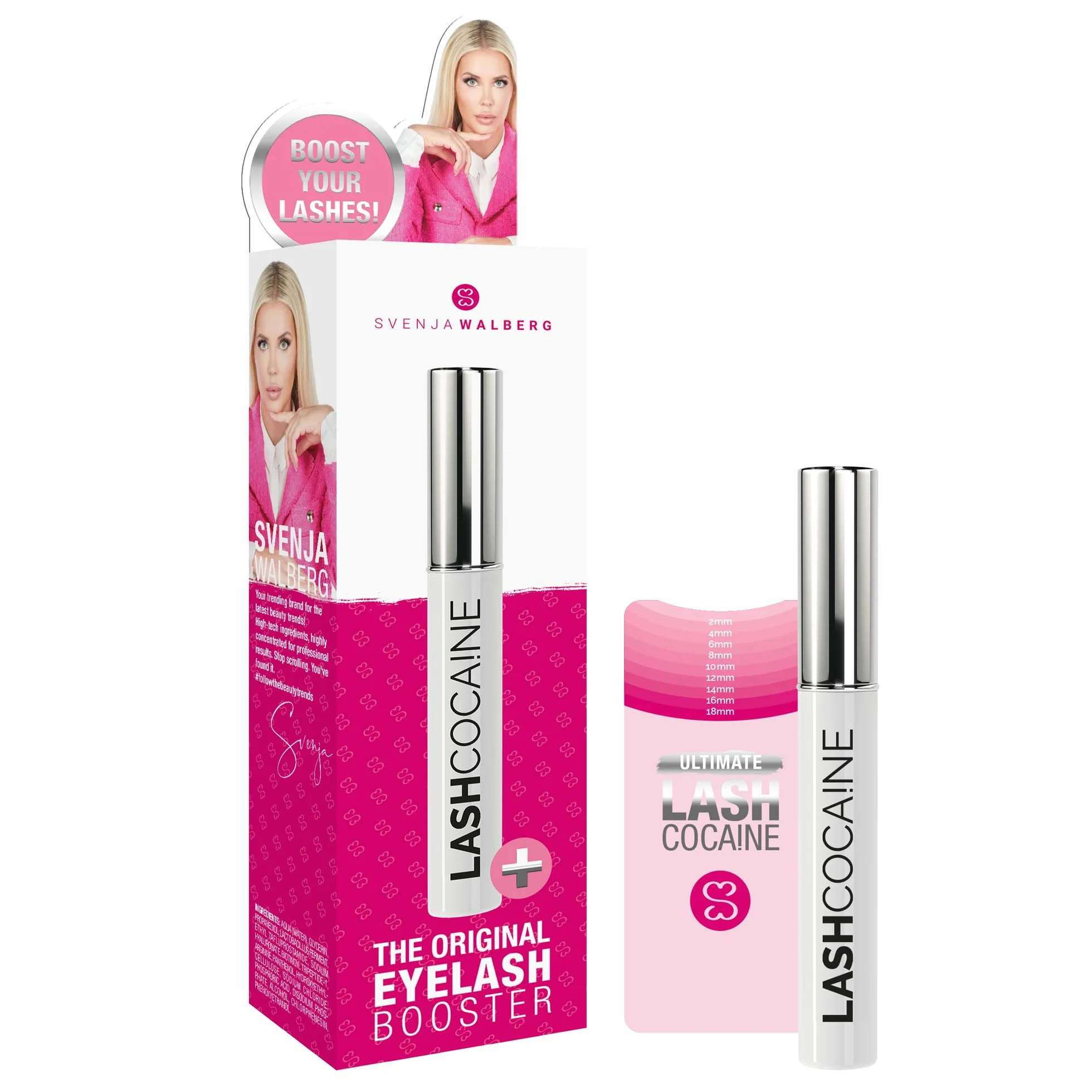 LASHCOCA!NE® Sérum professionnel pour des cils plus longs et fournis | Sérum végétalien de Svenja Walberg pour la croissance des cils I Booster pour une extension rapide des cils