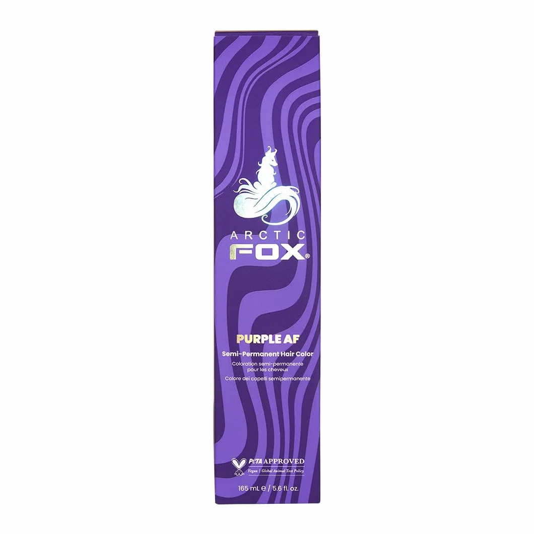 ARCTIC FOX 100% Vegan & Cruelty Free Vibrant Semi Permanent Hair Colour Dye - Purple AF 165 ml e