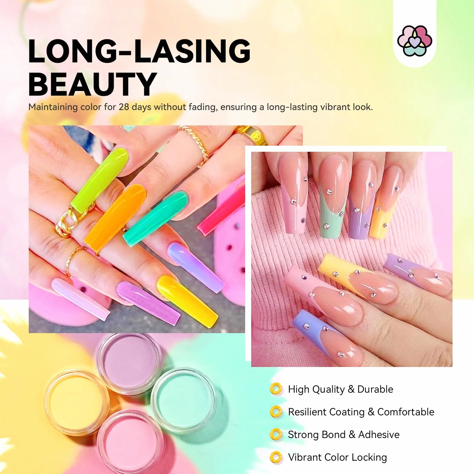 Saviland 29PCS Dipping Powder Kit Complete, 20 Couleur Trempage Manucure avec Activateur, Base & Top Coat