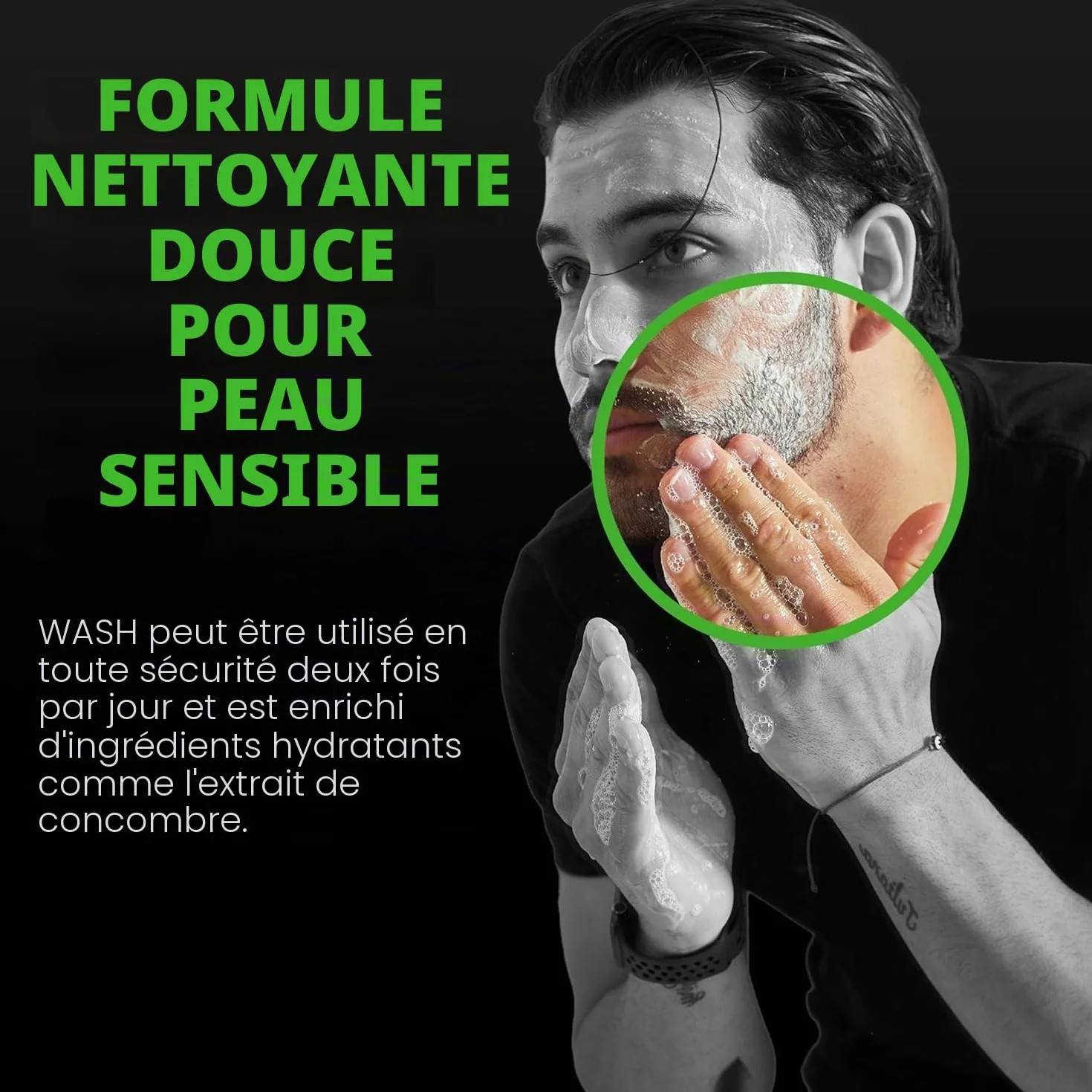 Tiege Hanley Daily Nettoyant visage pour homme, 155,9 g – Nettoyant doux sans parfum pour le visage pour homme revitalise, hydrate et adoucit la peau – Nettoyant pour le visage pour homme et soin du