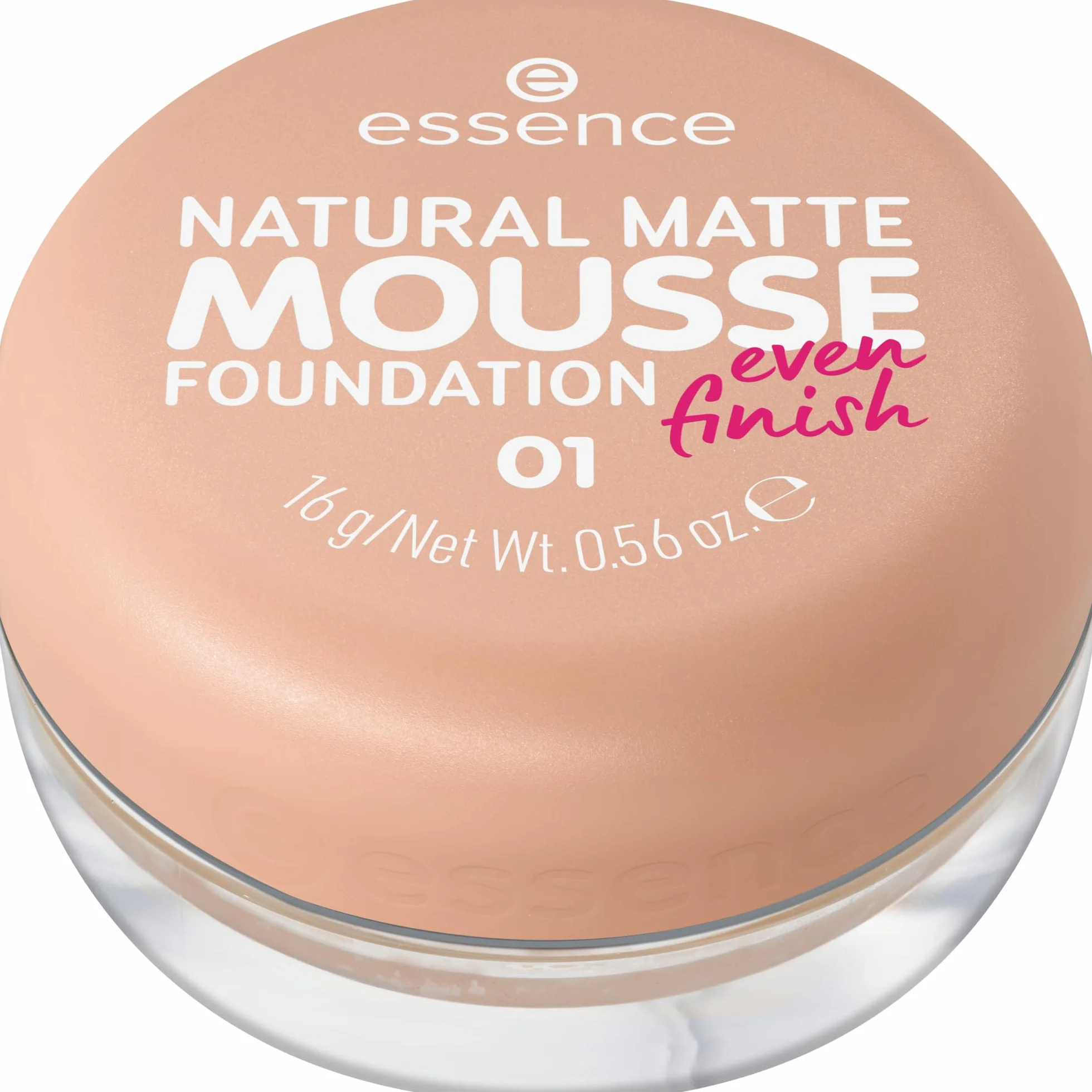 essence Natural Matte Mousse Foundation Fond de Teint Matifiant Couvrant 16g