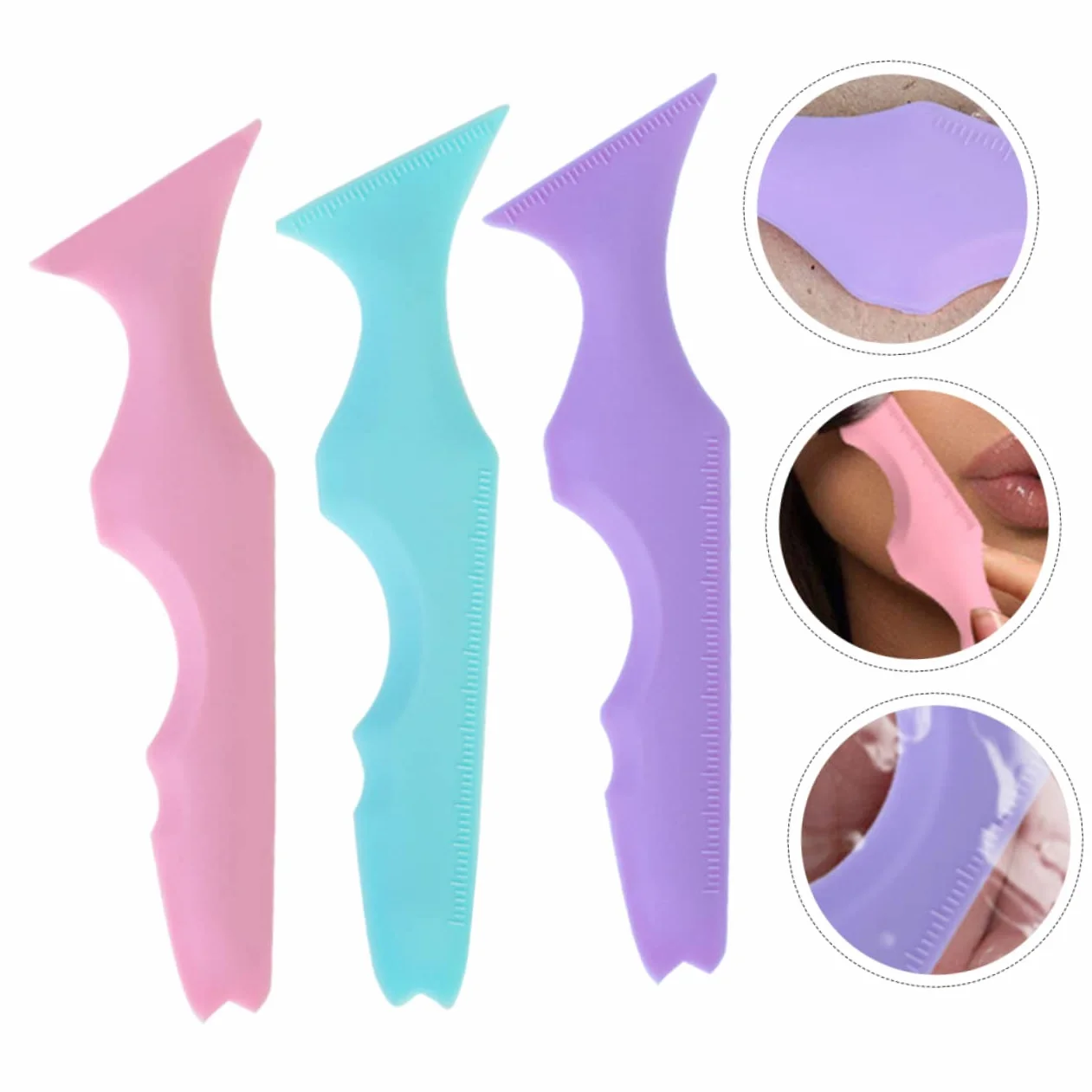 MAGICLULU 15pièces Pochoirs Silicone Pour Eyeliner Et Mascara Outils De Maquillage Pour Yeux à Application Et Dessin Accessoire Pratique Pour Débutants Et