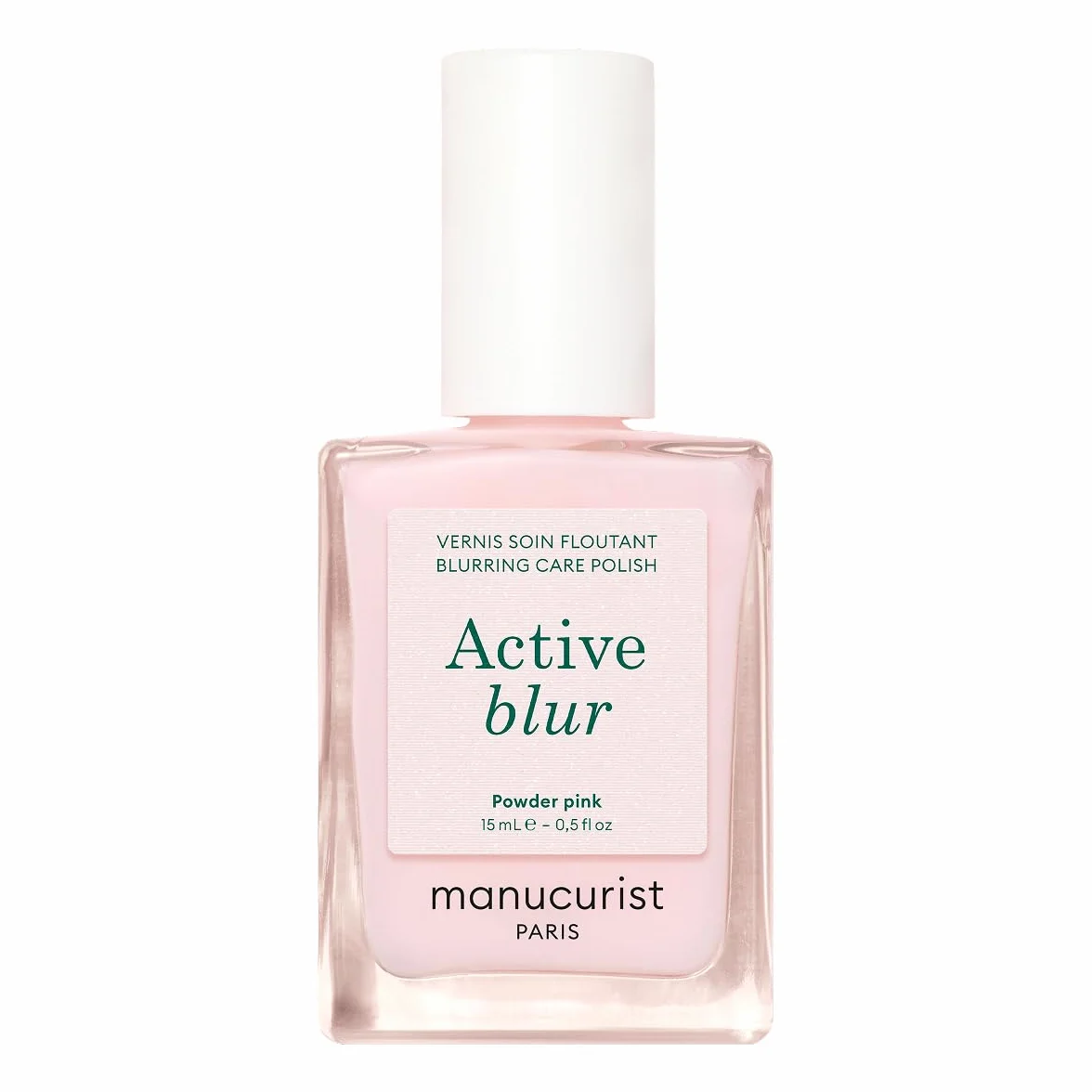 Manucurist Vernis à Ongles Soin Floutant Active Blur Rose Poudré Mat Bio-Sourcé Durcisseur Ongle Perfecteur Effet Mat Velouté Fortifiant Lissant