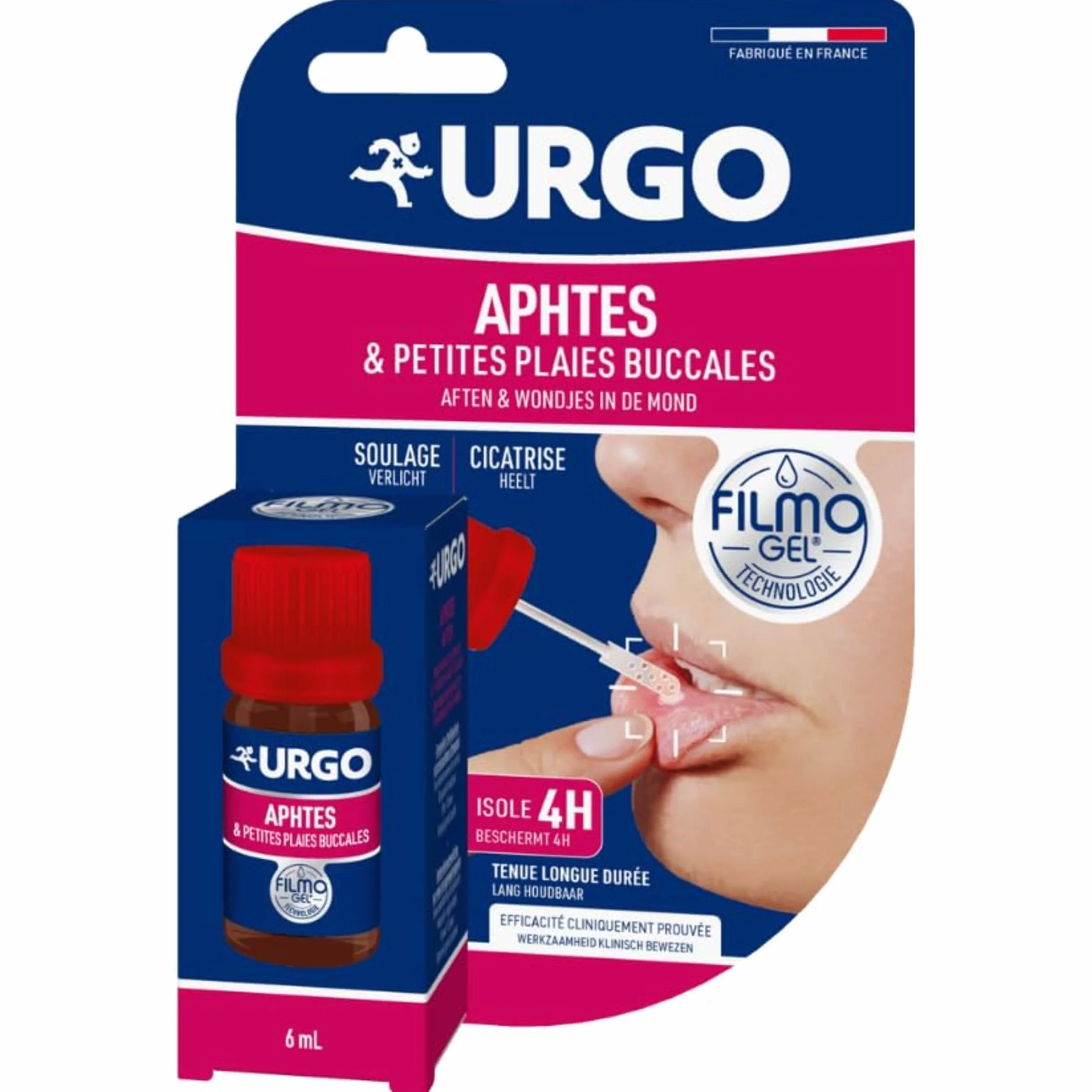 Urgo Filmogel Aphtes Traitement des aphtes et petites plaies buccales 6ml