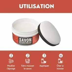 Laco Savon Nettoyant Régénérant 250ml Entretien Cuir Non toxique Inodore