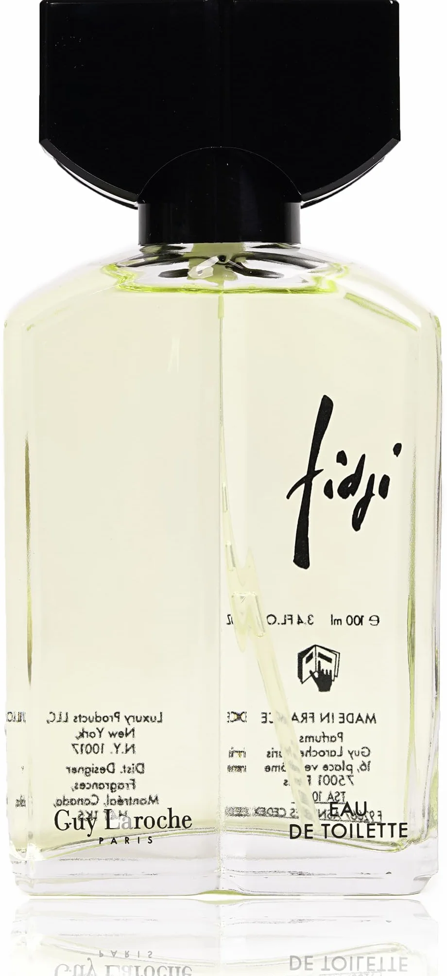 Guy Laroche Fidji Eau de Toilette, Parfum pour Femme, Rafraîchissant, Vif et Floral, Notes d'Ylang-Ylang, Jasmin et Bois de Santal