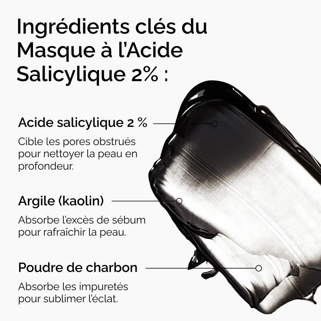 The Ordinary Masque à l'Acide Salicylique 2% purifiant charbon et argile 50 ml